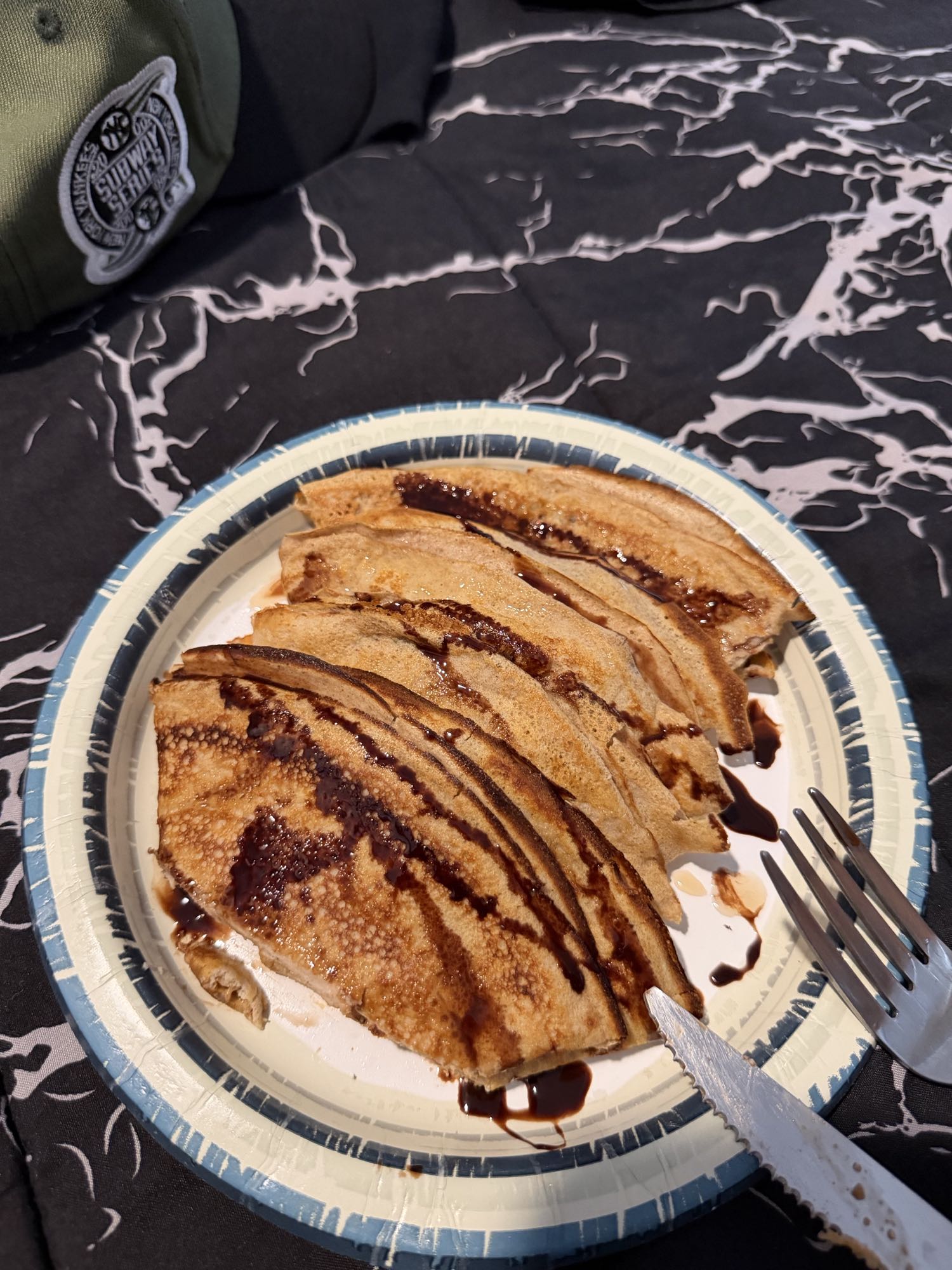 crepas con chocolate