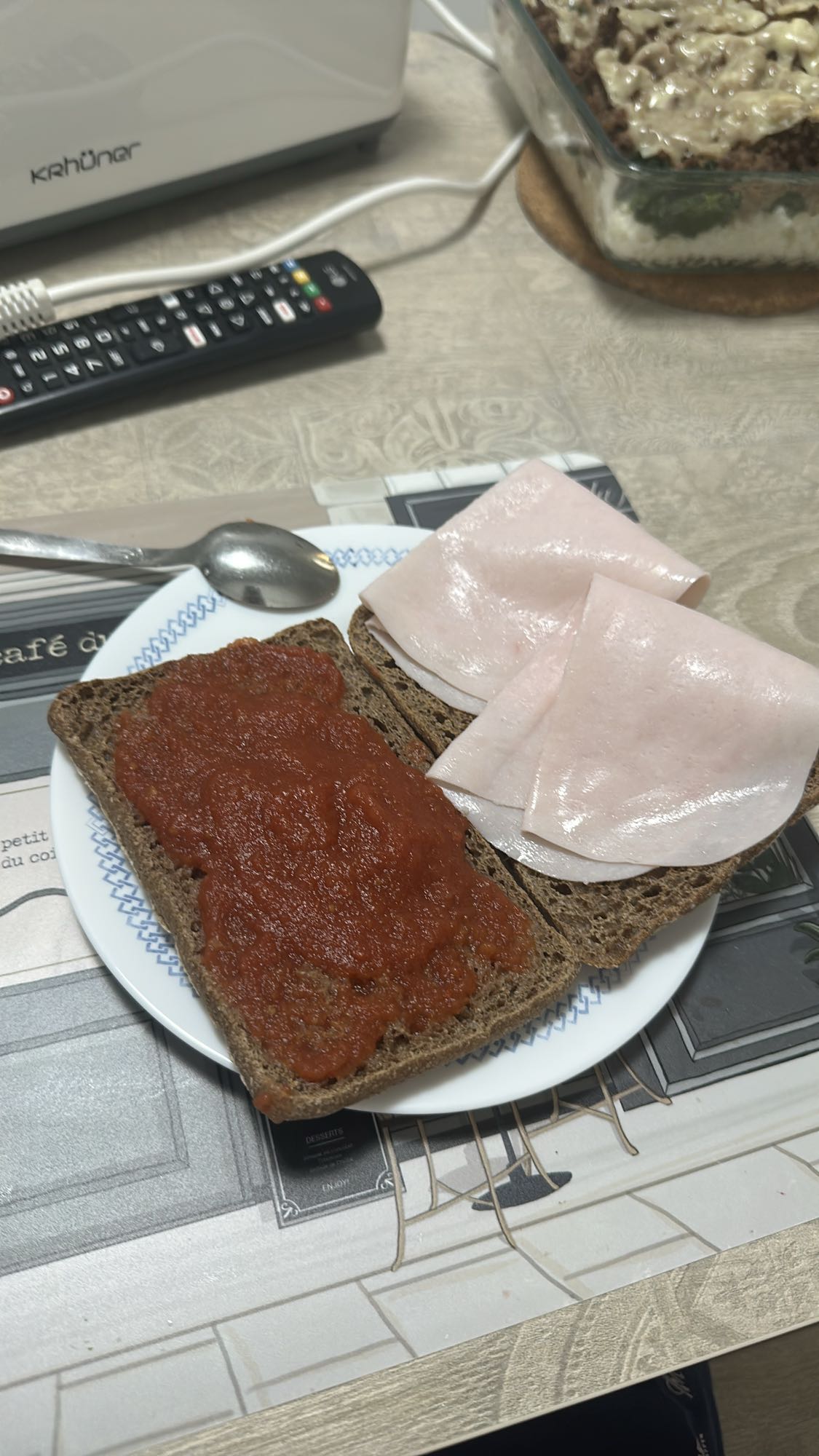 tostadas con pavo
