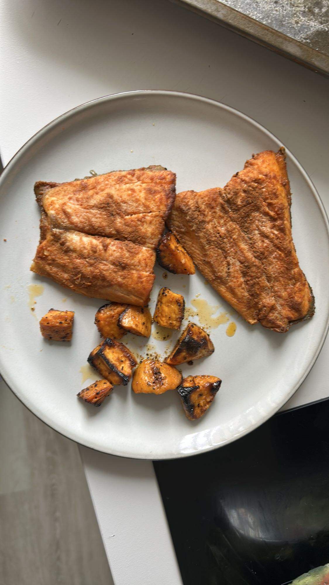 Salmon with Sweet Potato