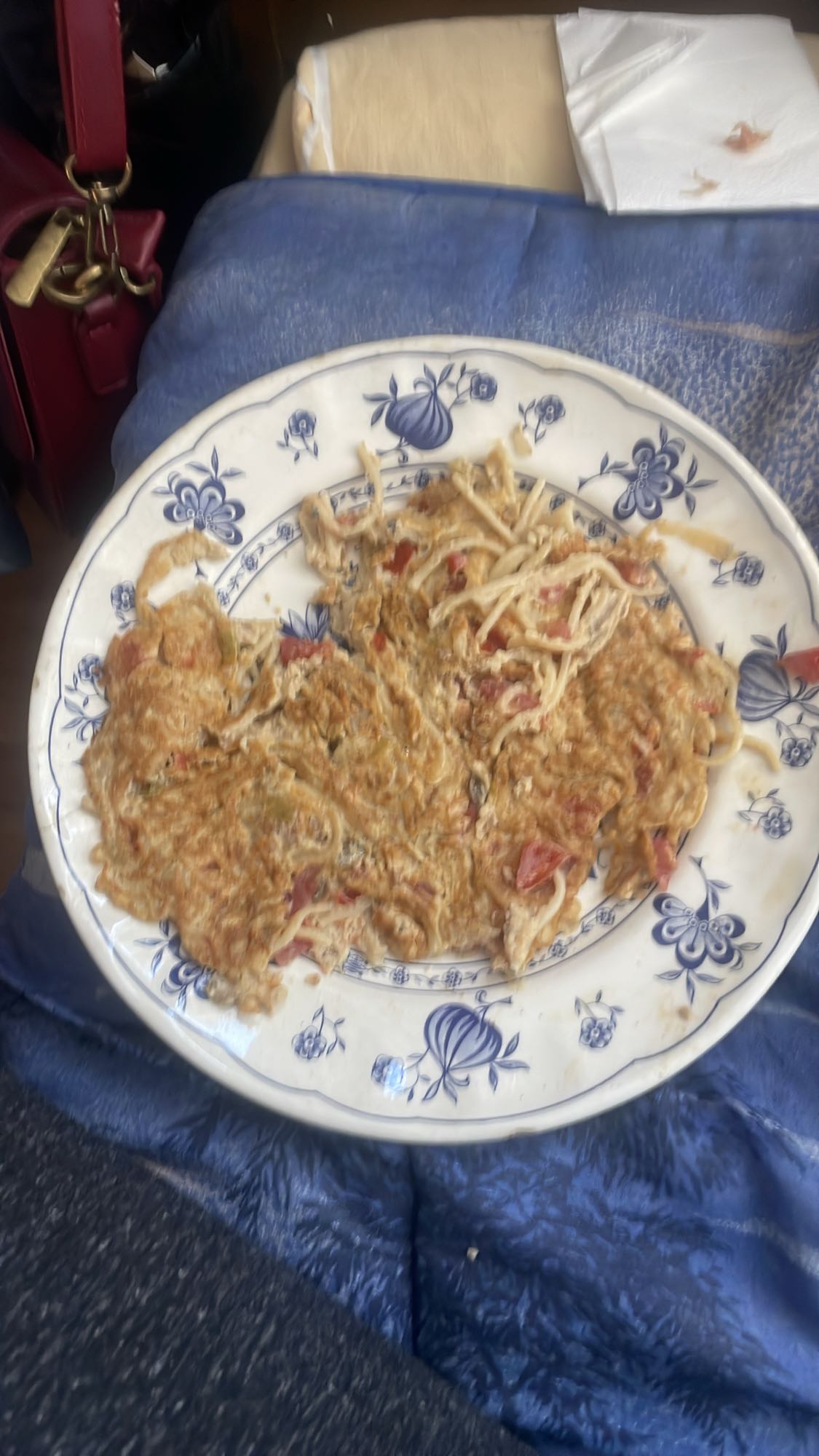 Omelette aux nouilles