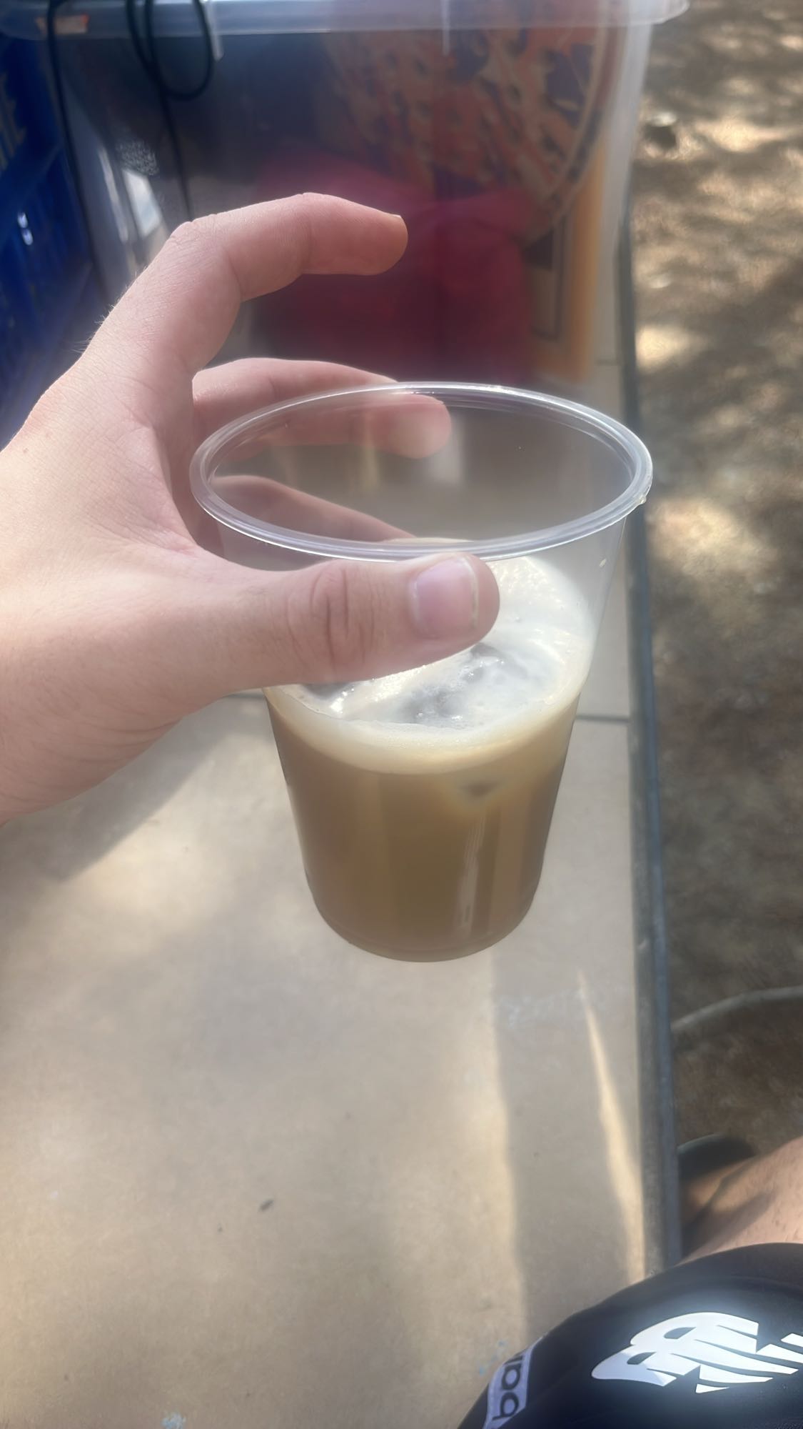 café con leche frío