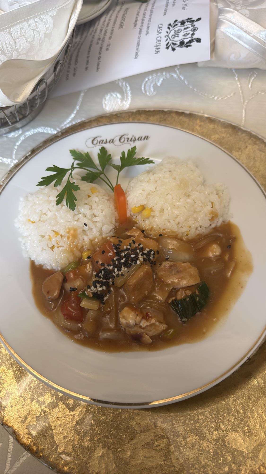 Rice with Chicken Stew