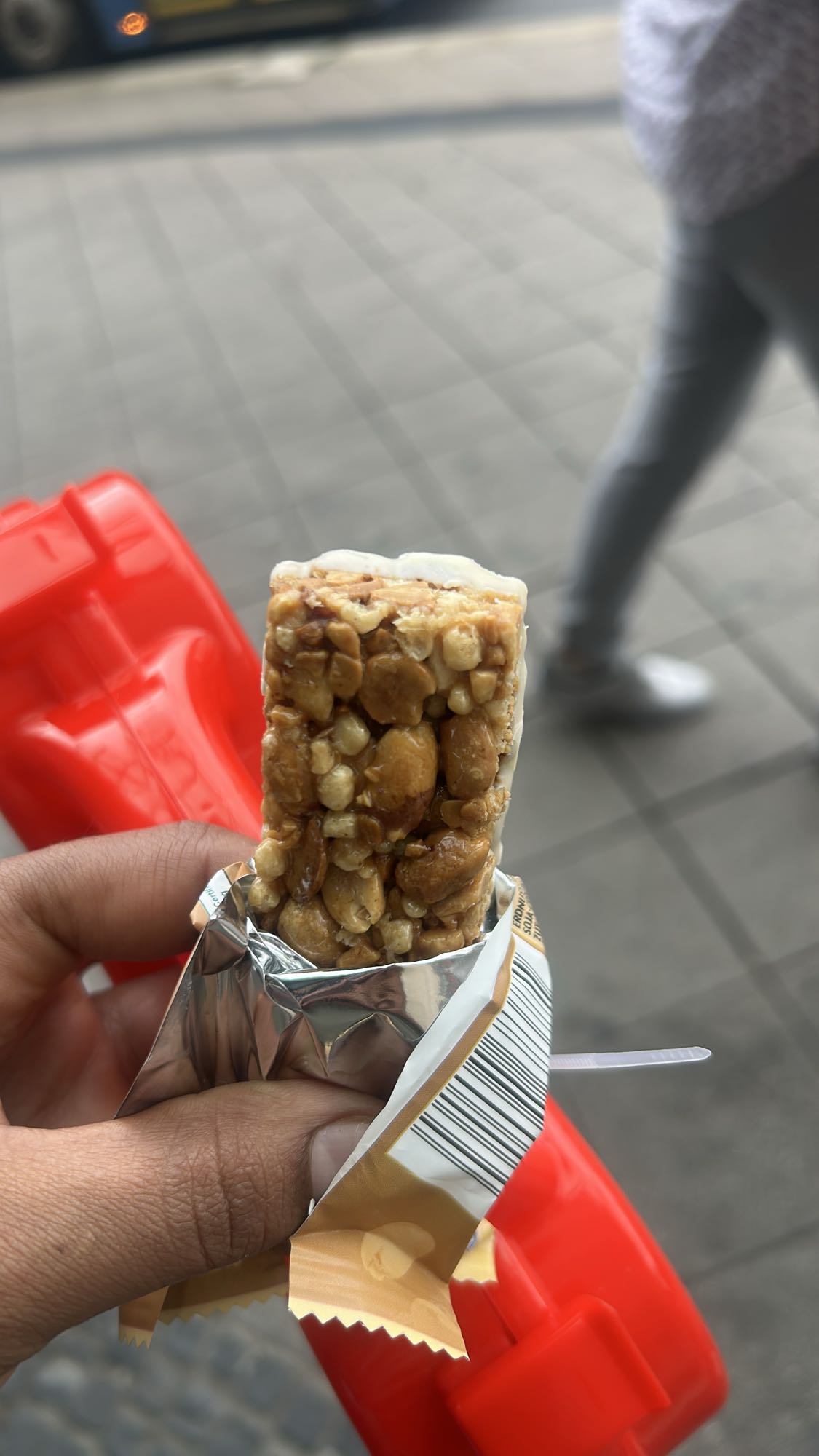 Nussriegel mit Glasur