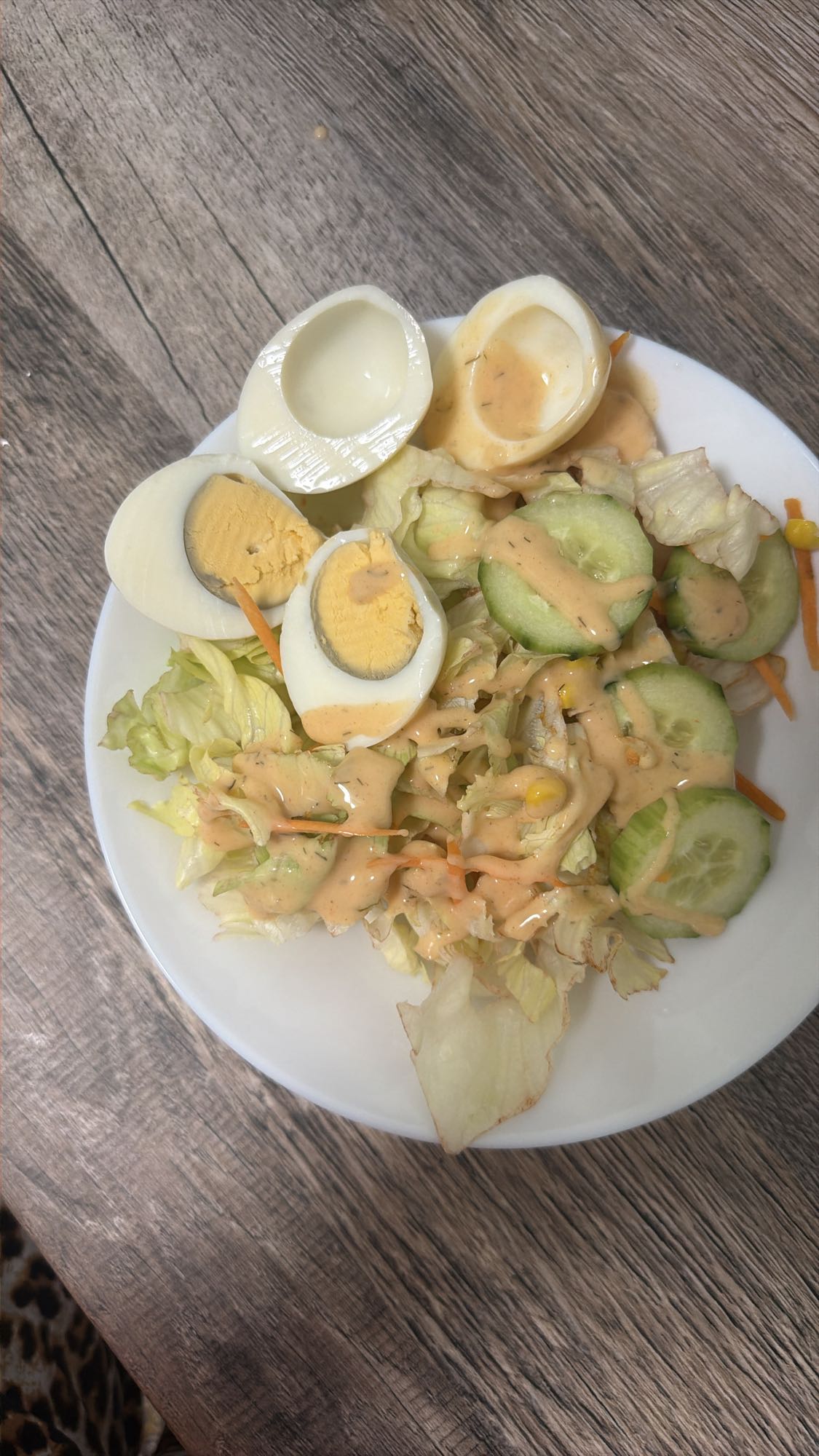 Eiersalat mit Dressing