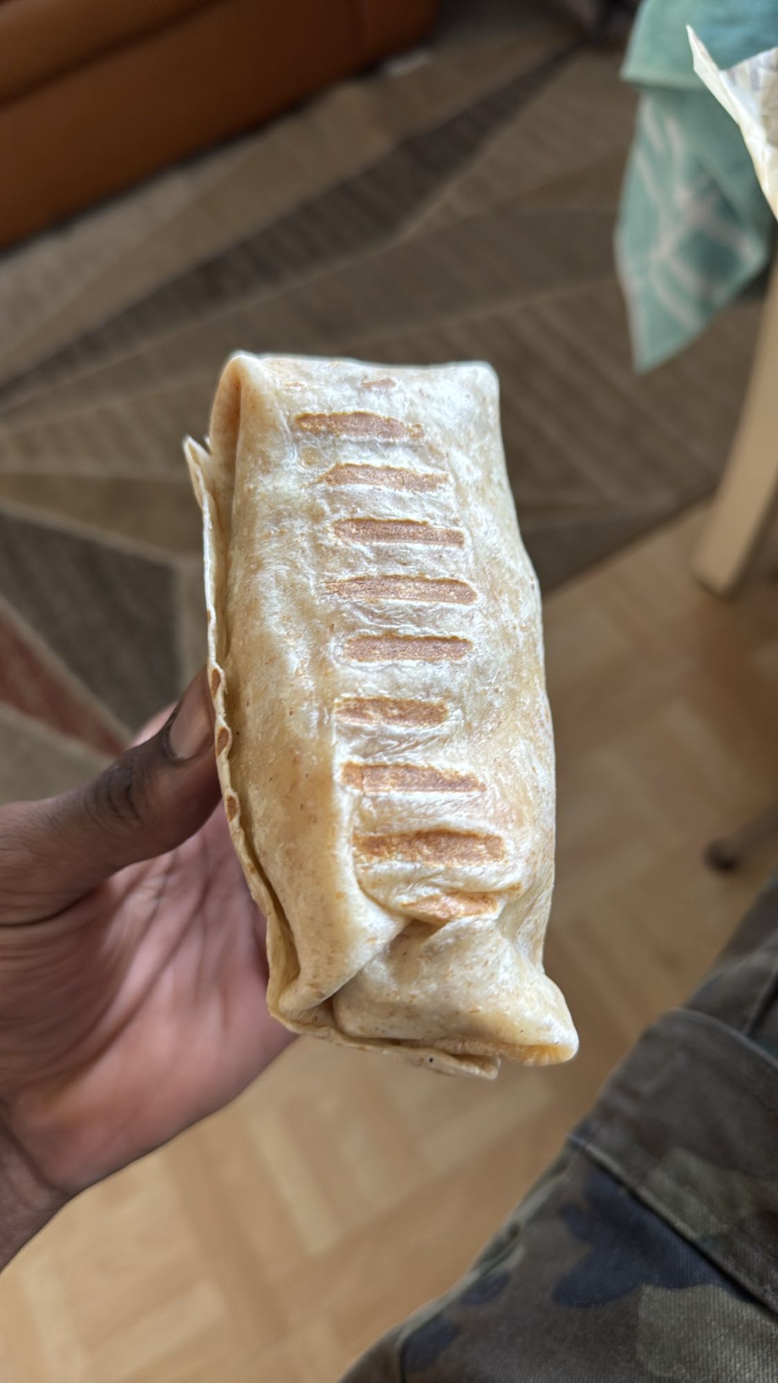 Wrap grillé au poulet