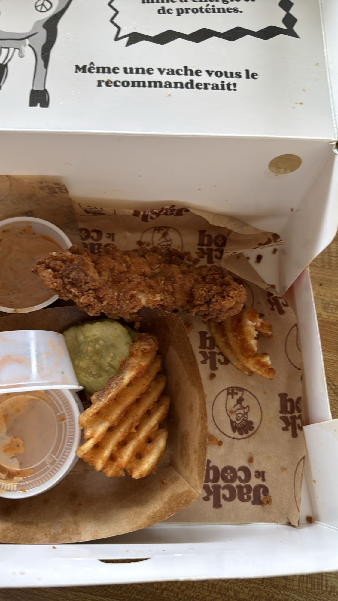 Poulet frit et gaufres