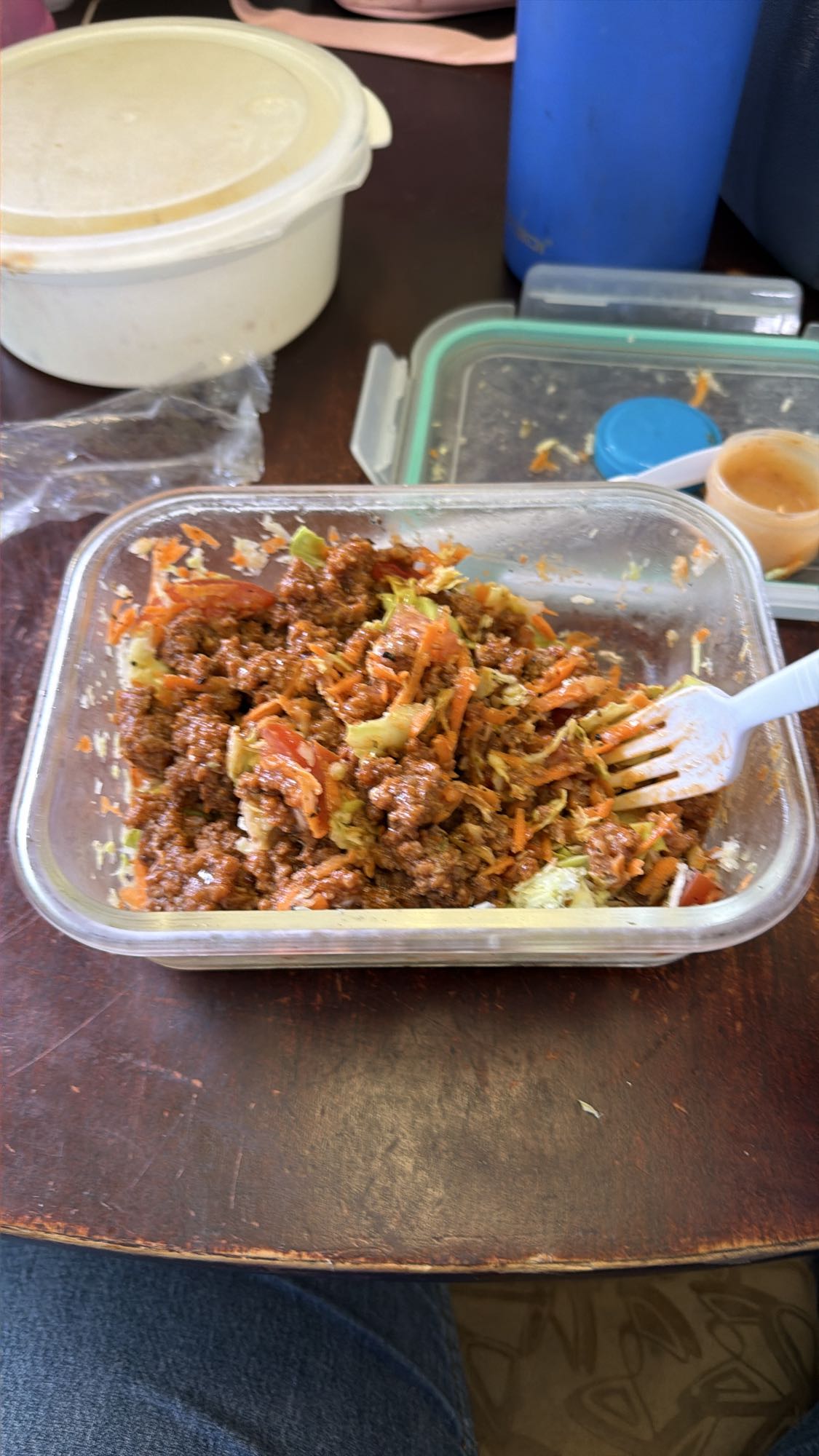 ensalada con carne