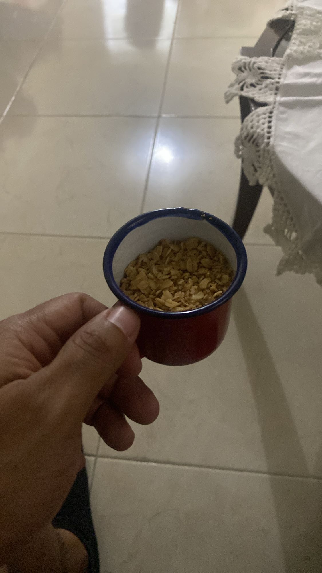 granola en taza