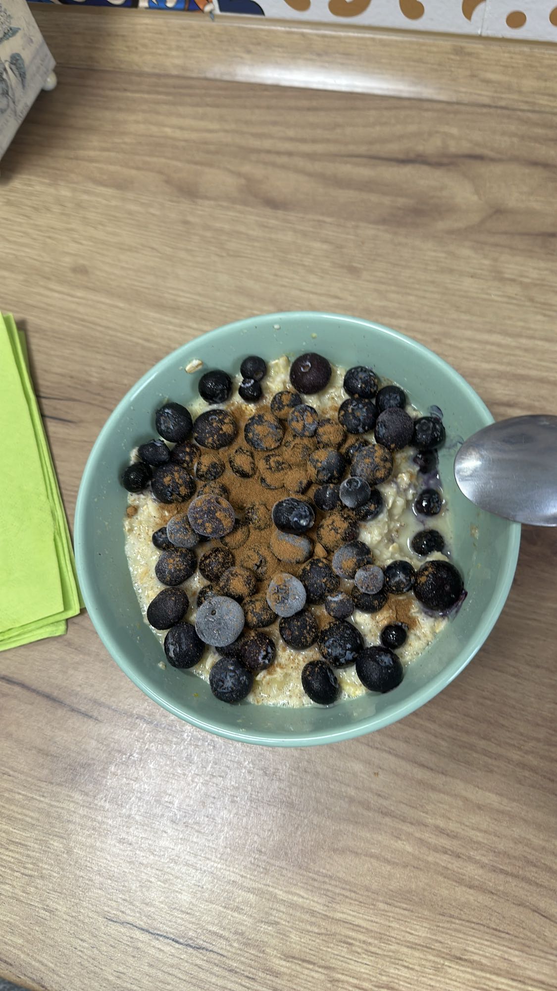 avena con arándanos