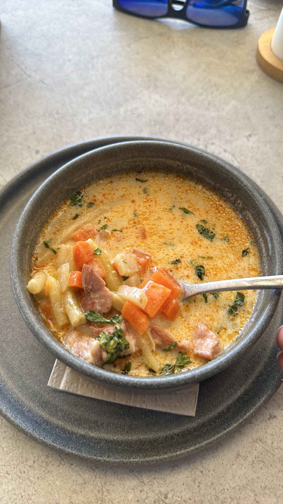 Green Bean Soup with Smoked Meat
