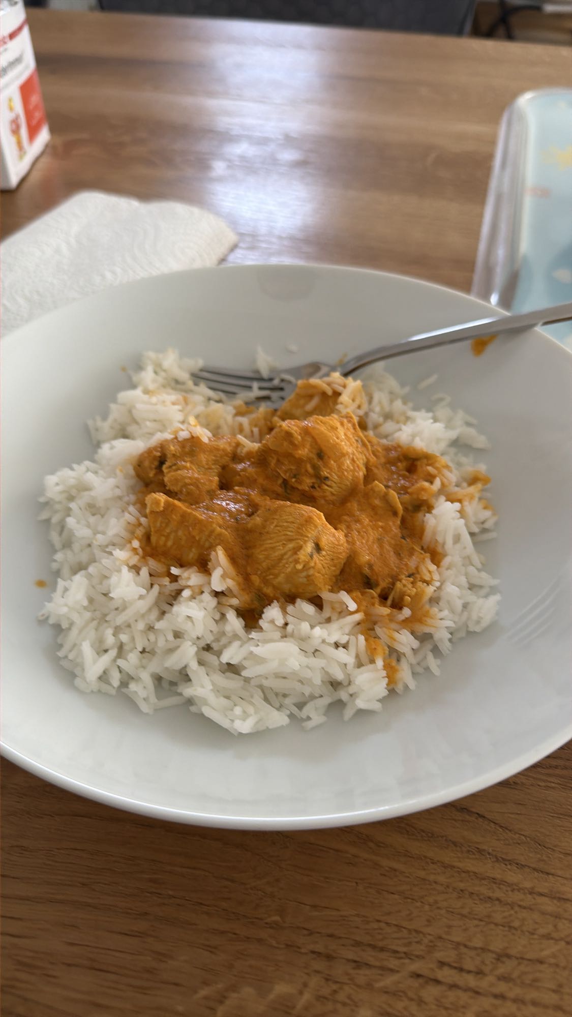 Hähnchencurry mit Reis