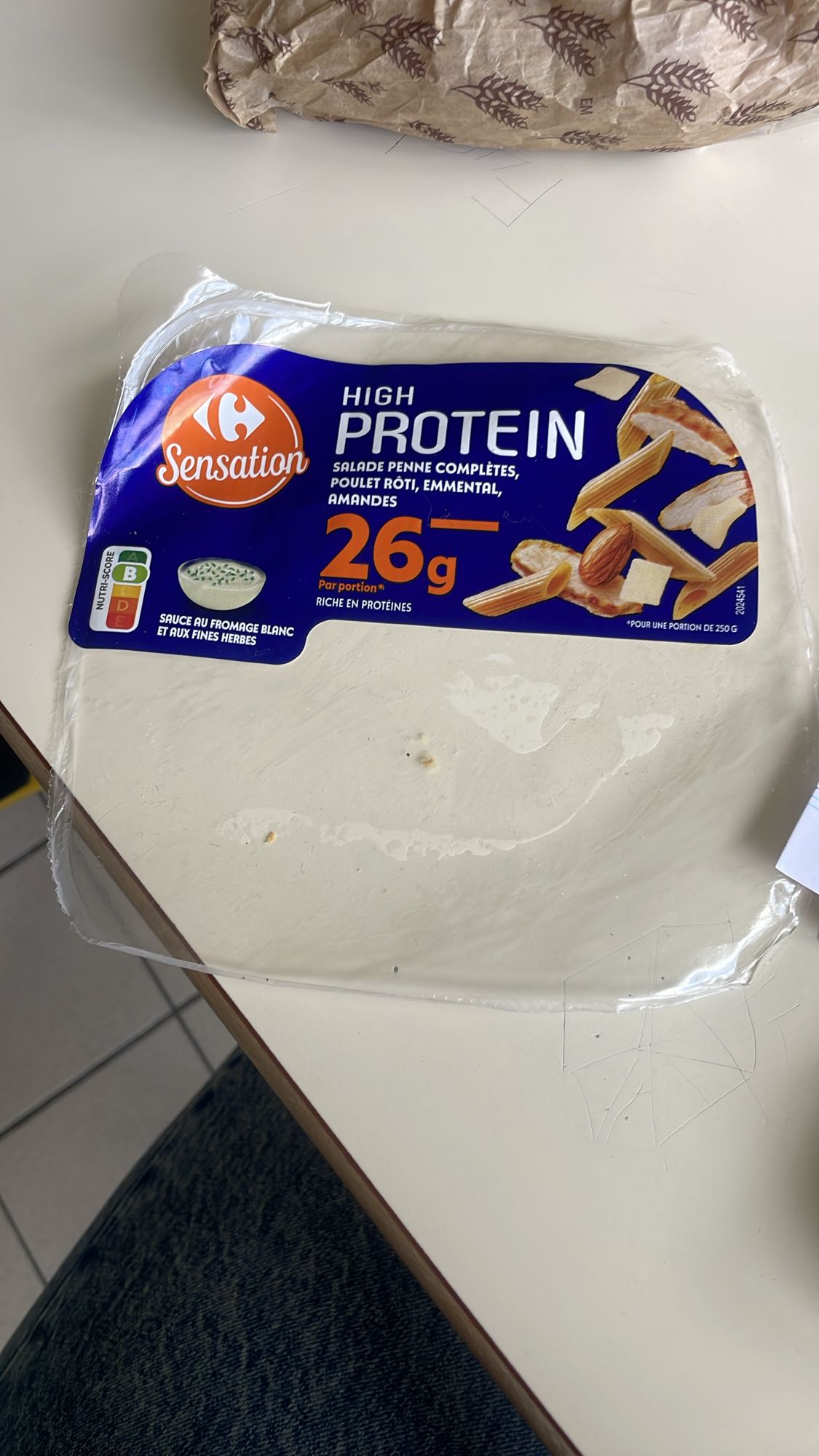 Salade penne protéinée