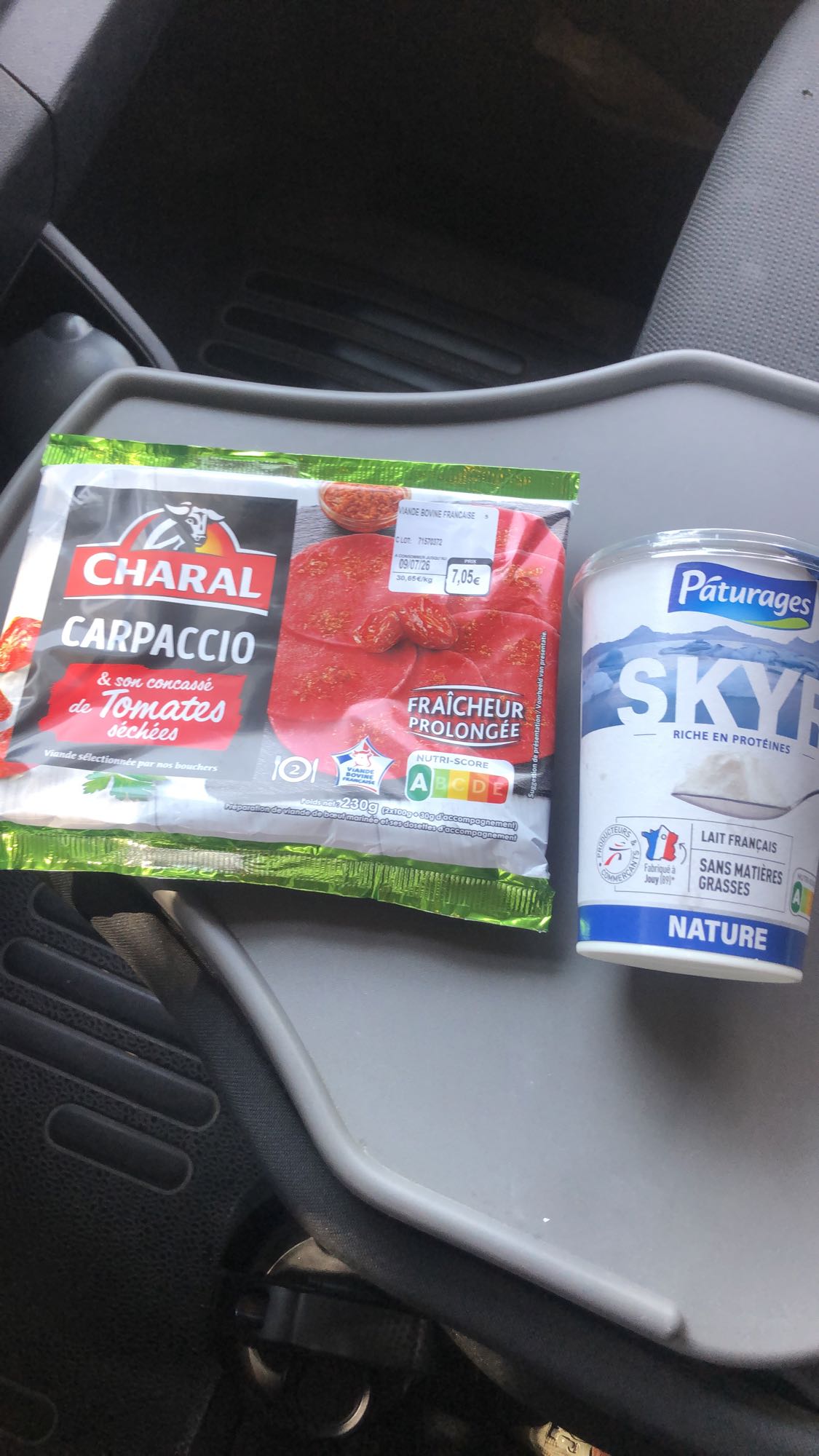Carpaccio et skyr