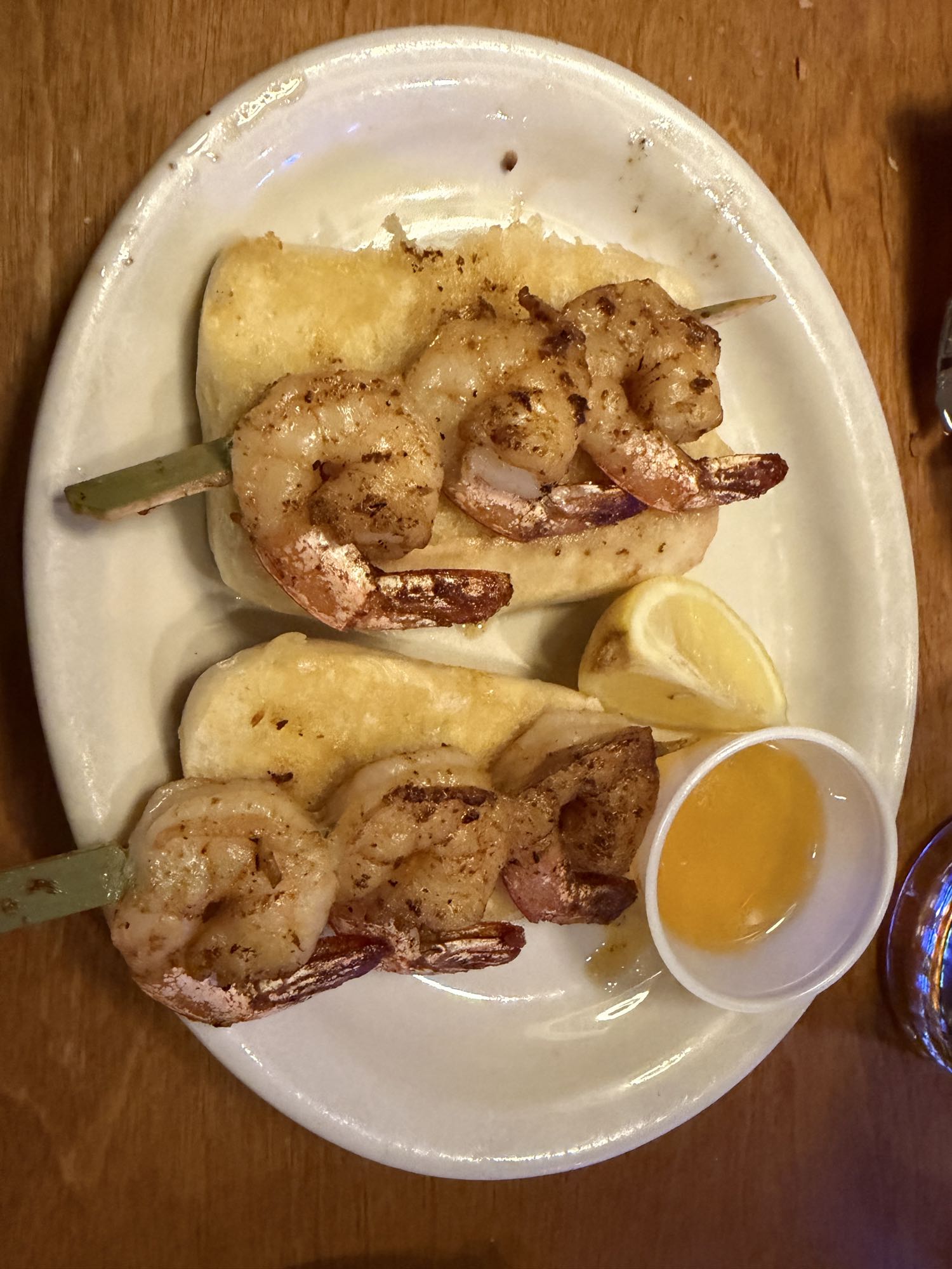 Spiedini di gamberi