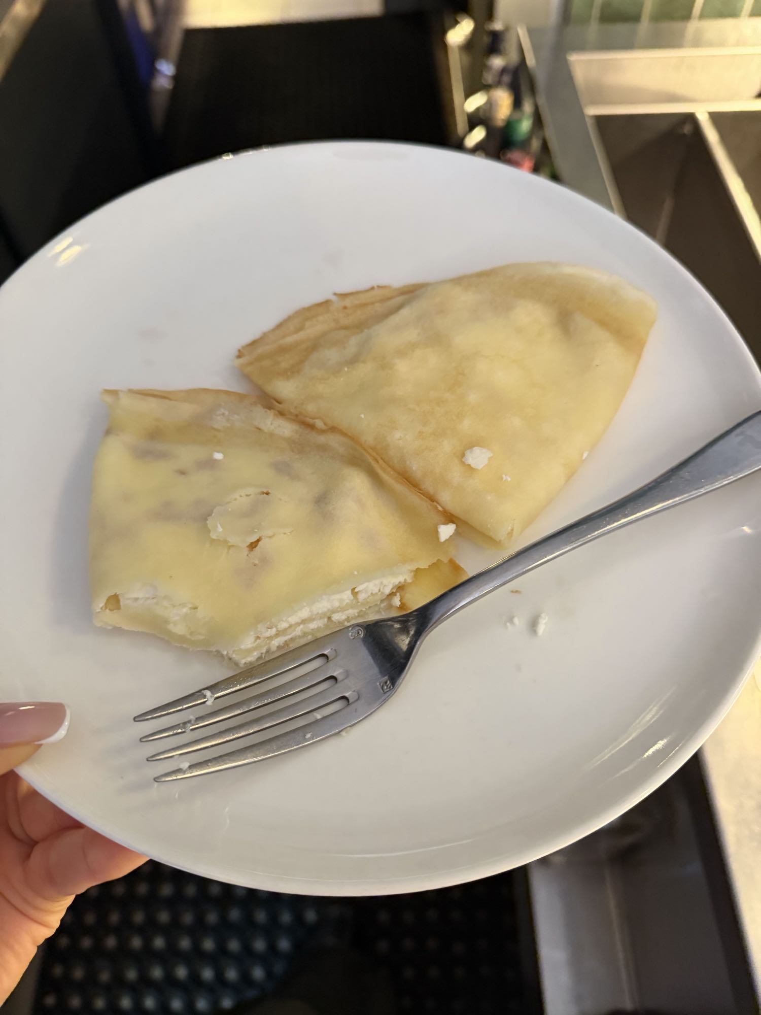 Блины с творогом