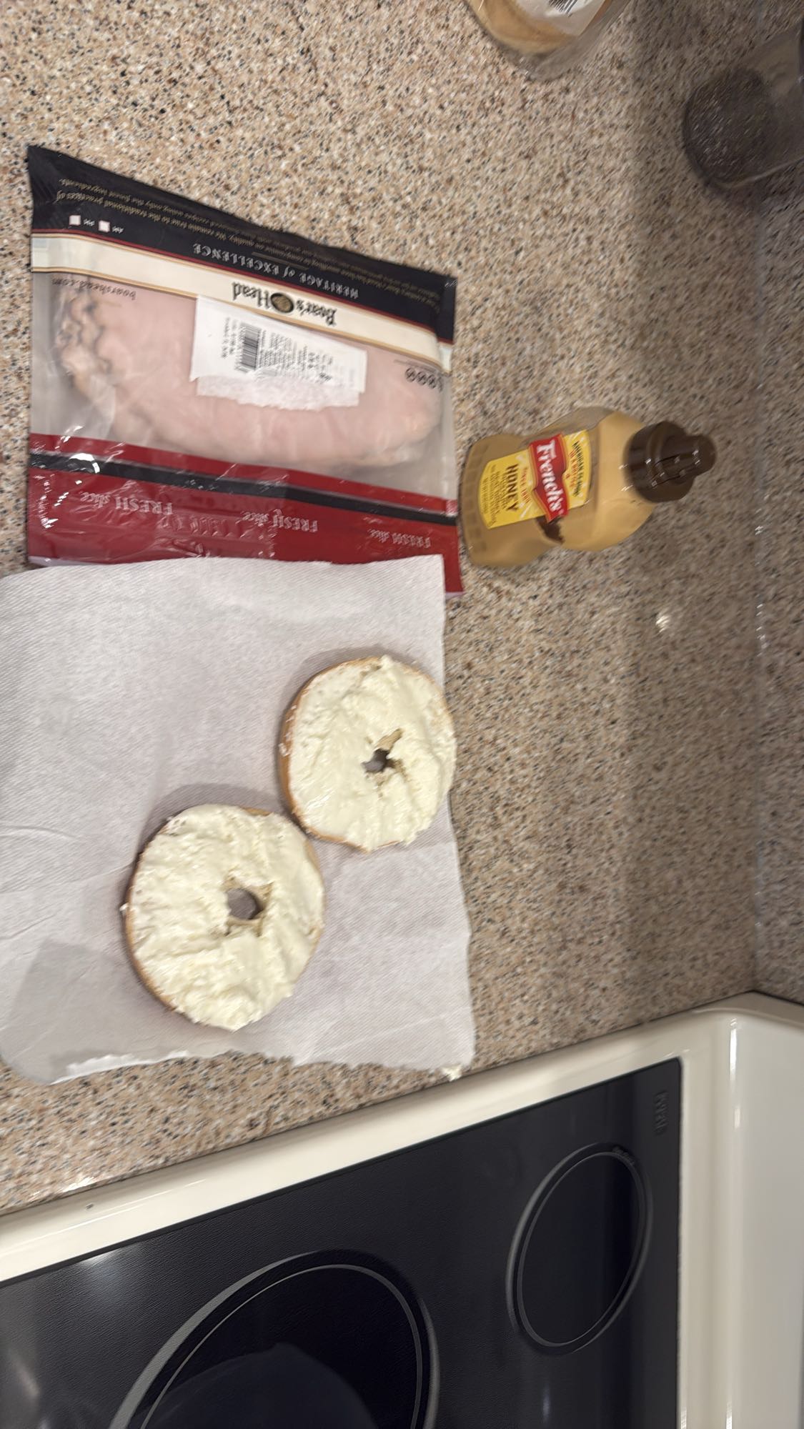 Turkey Cream Cheese Bagel