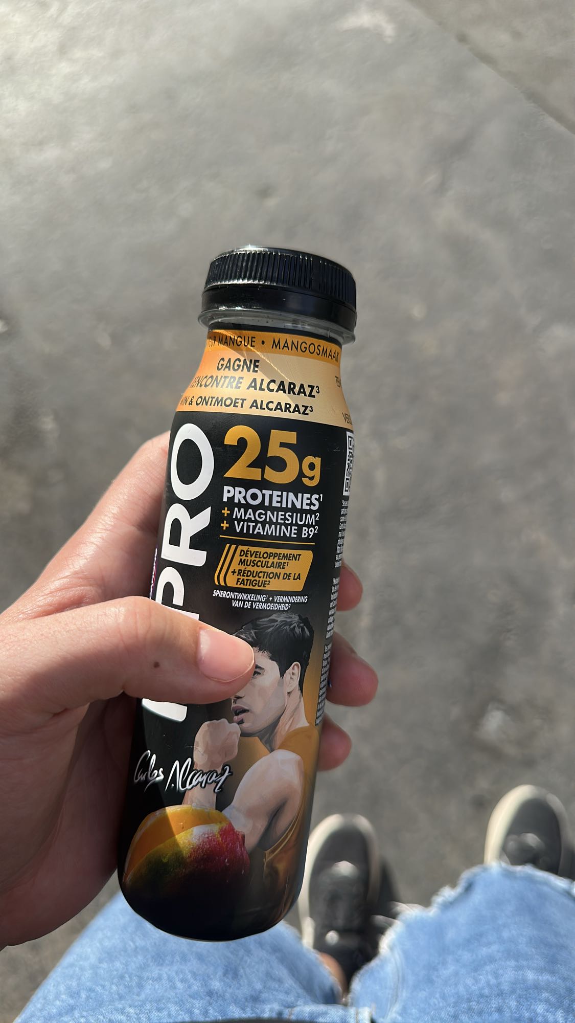 Boisson protéinée mangue