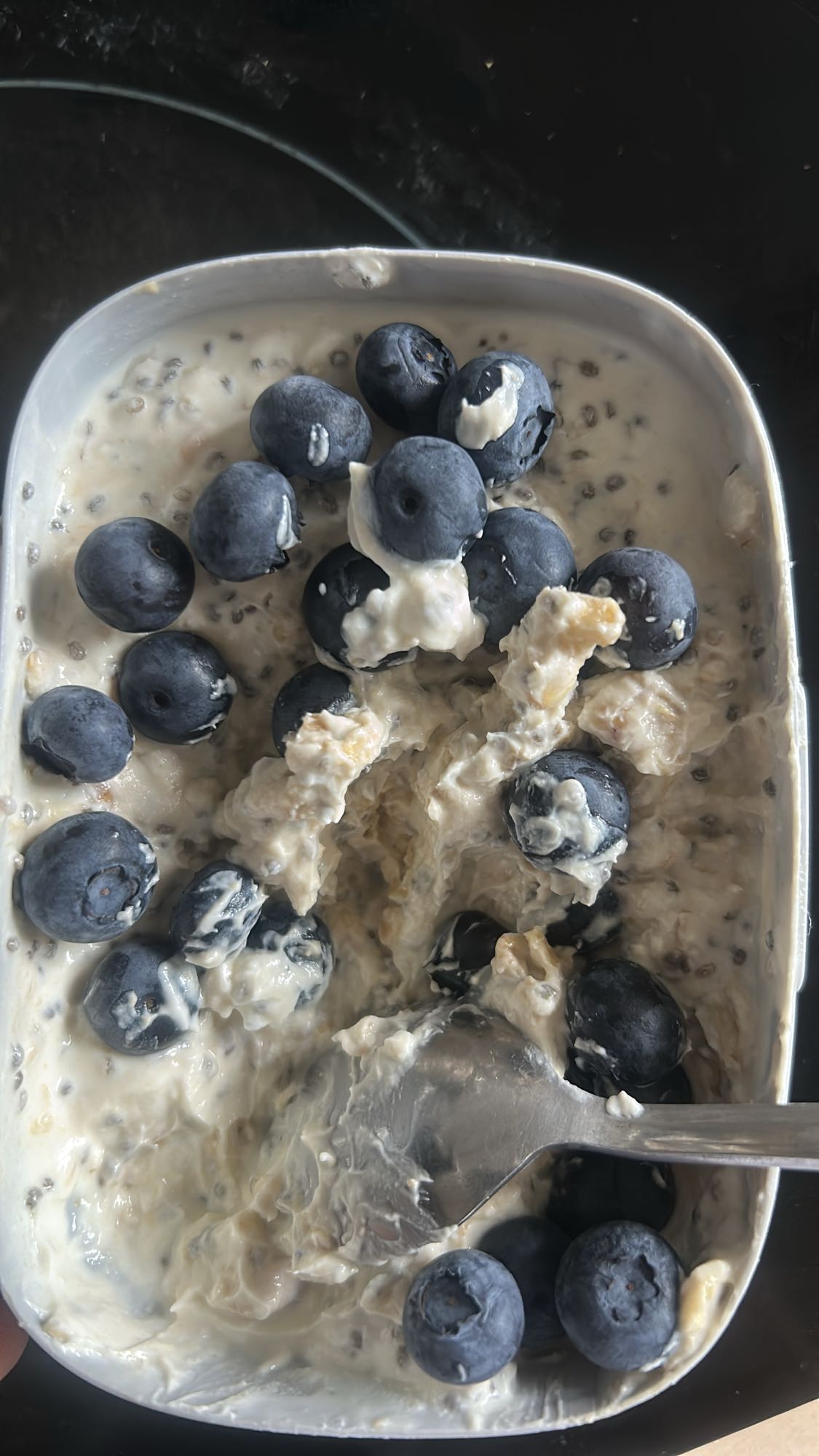 Haferbrei mit Blaubeeren