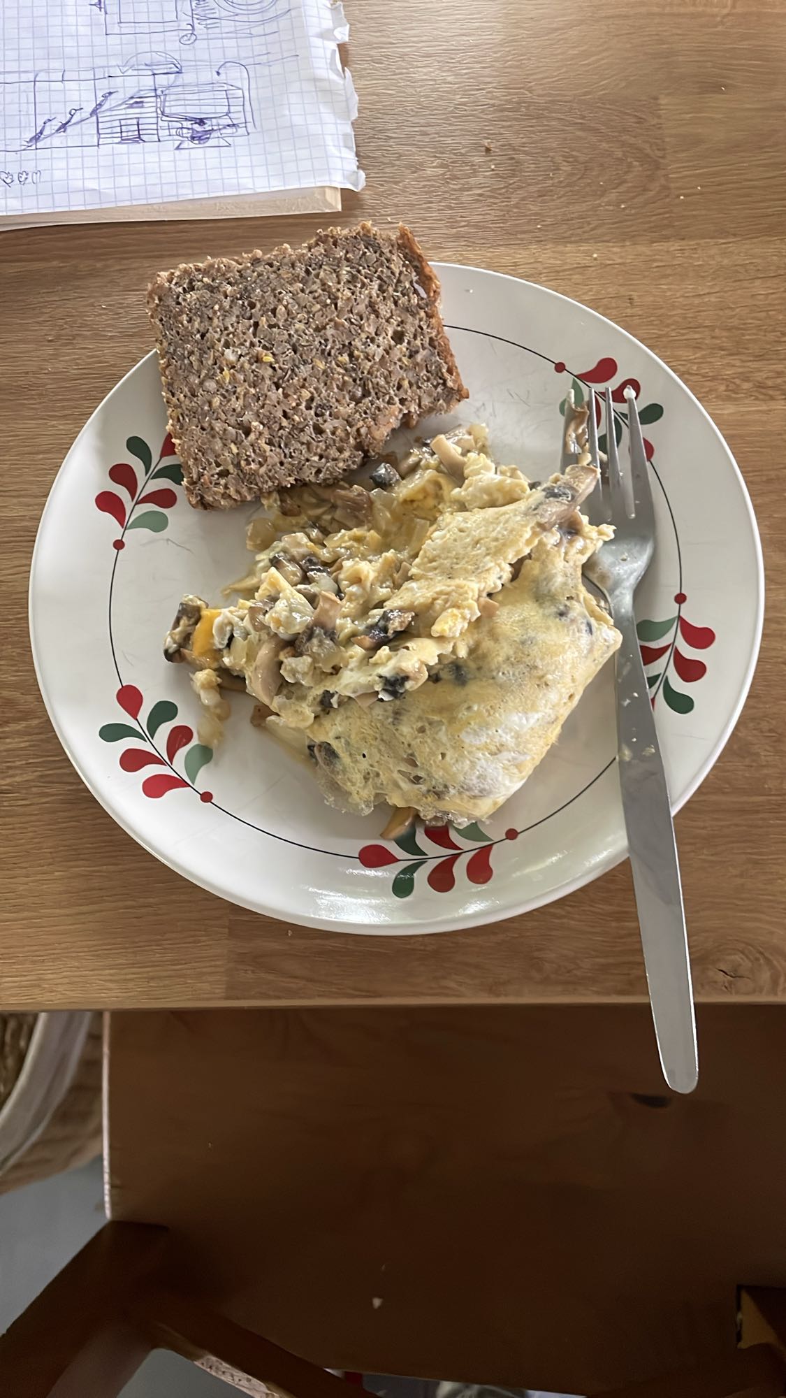 Omlet z pieczarkami