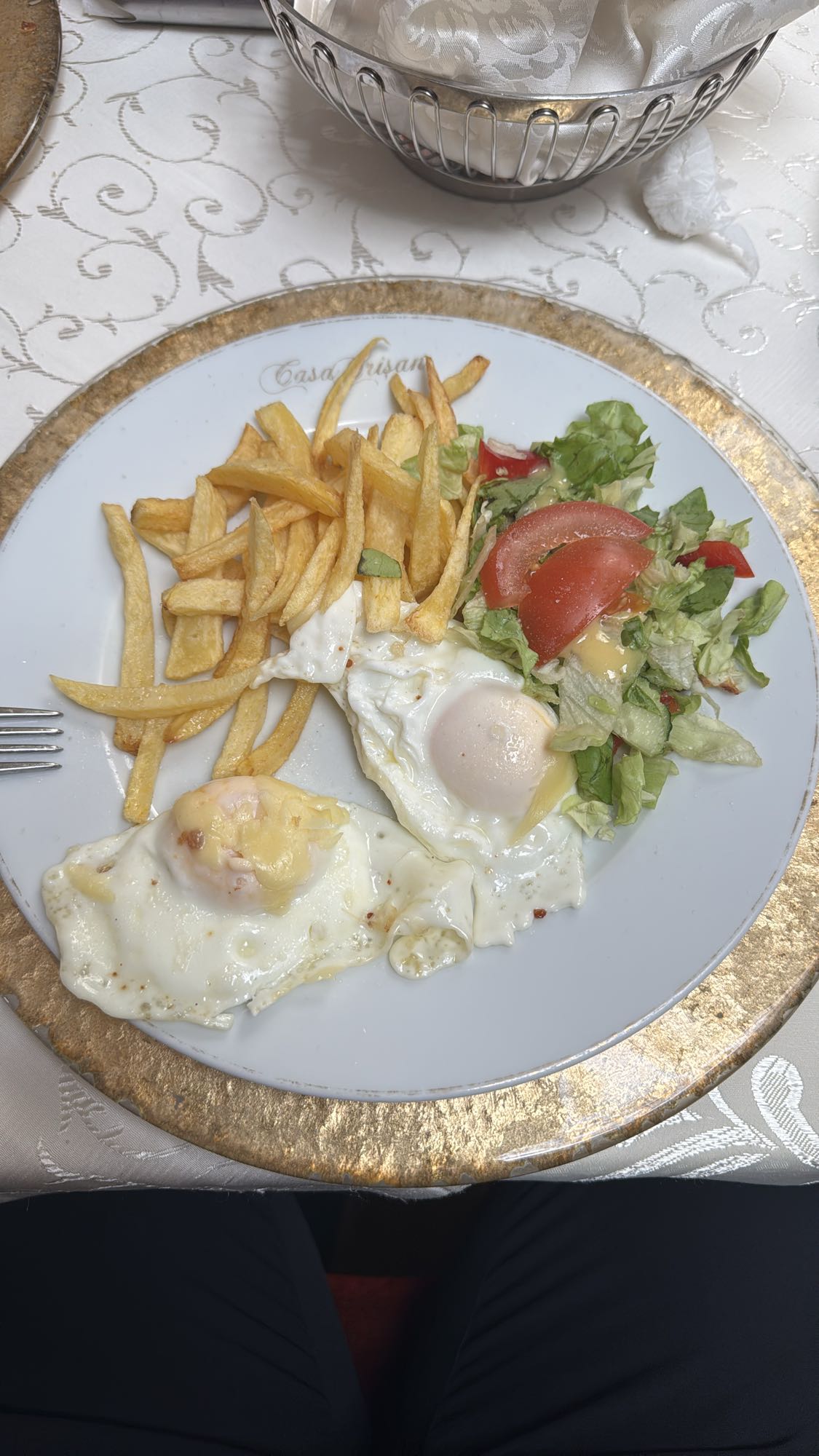 Eggs Fries Salad