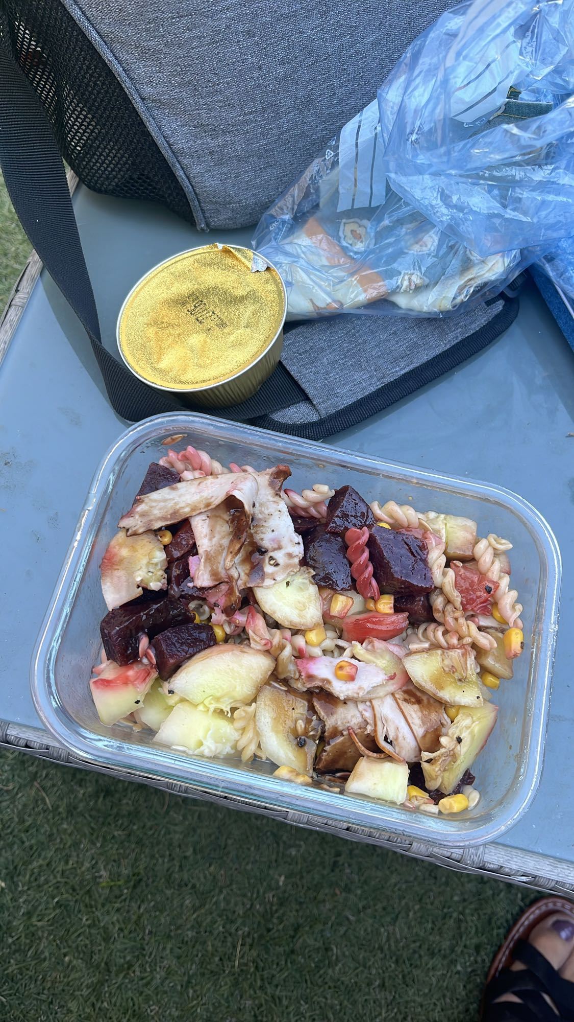 Salade de pâtes au poulet
