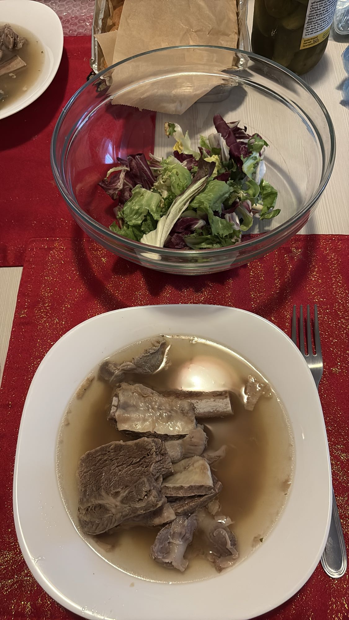 Beef Rib Soup Salad
