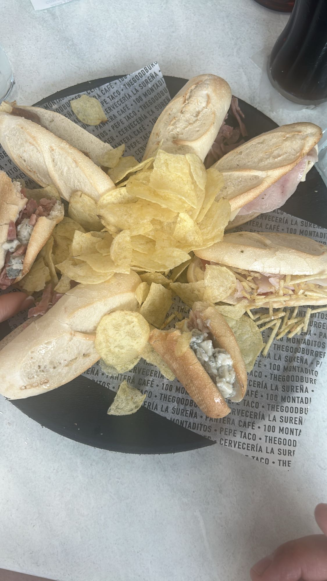 montaditos con patatas