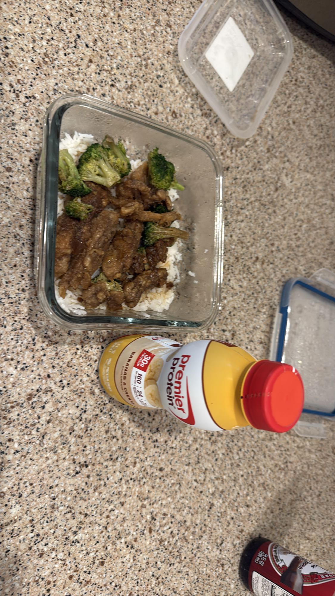 Sesame Chicken Rice with Shake
