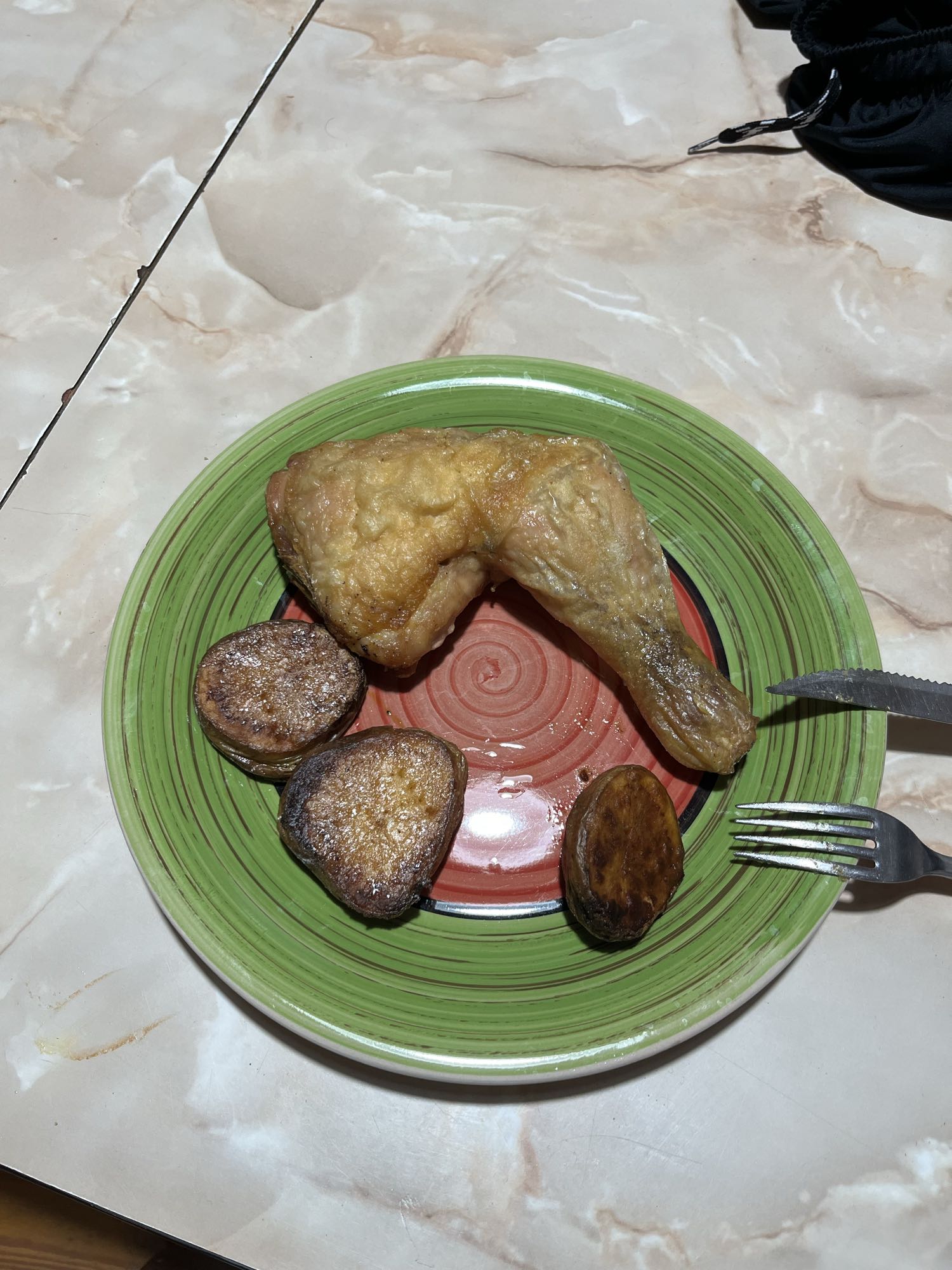 pollo con papas