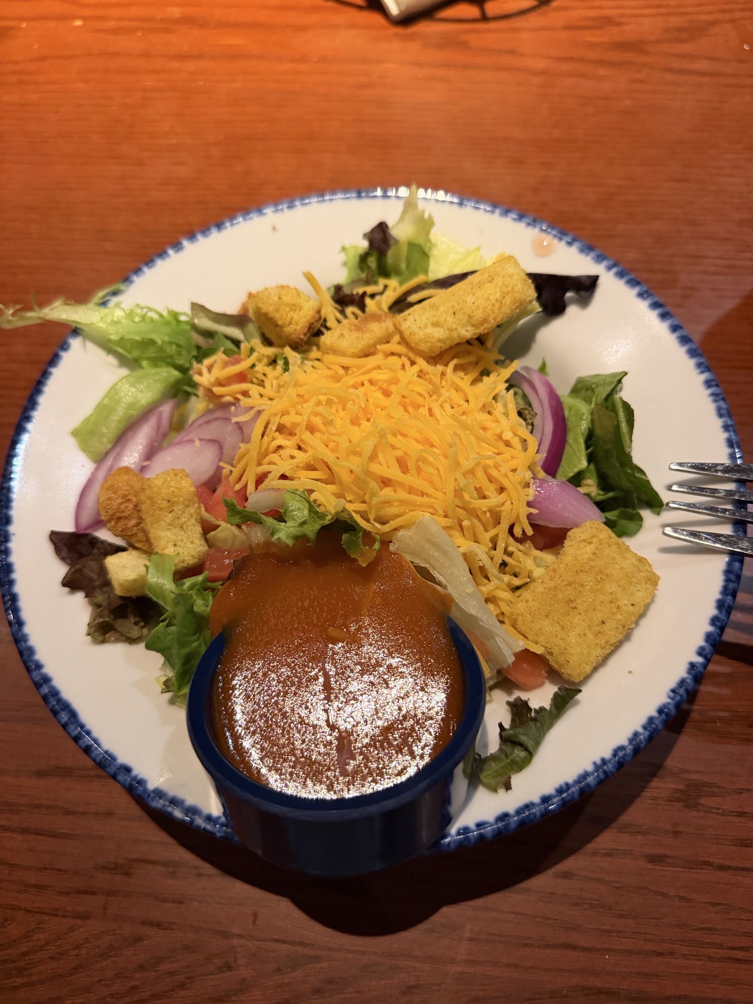 Insalata con cheddar