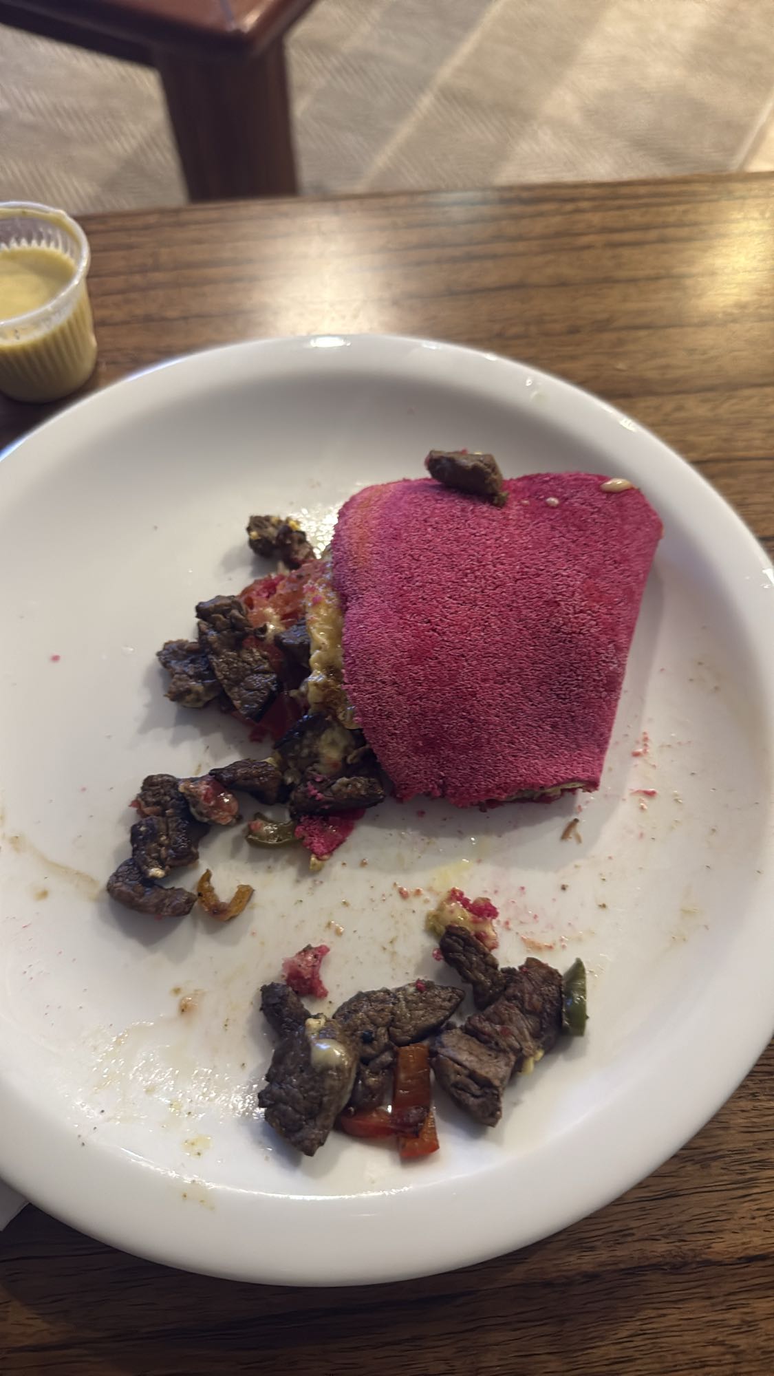 Beef Pink Tortilla Wrap