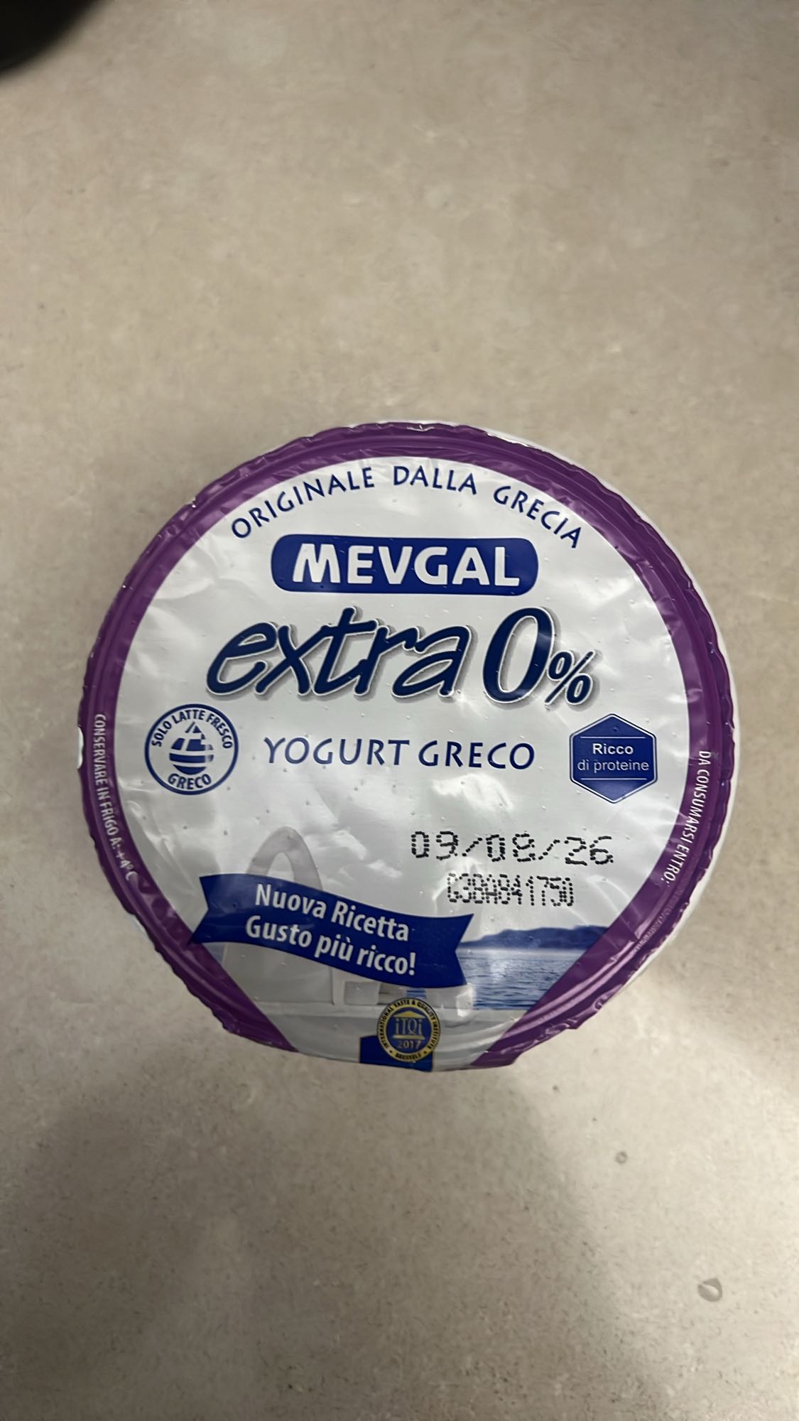 Yogurt greco 0%