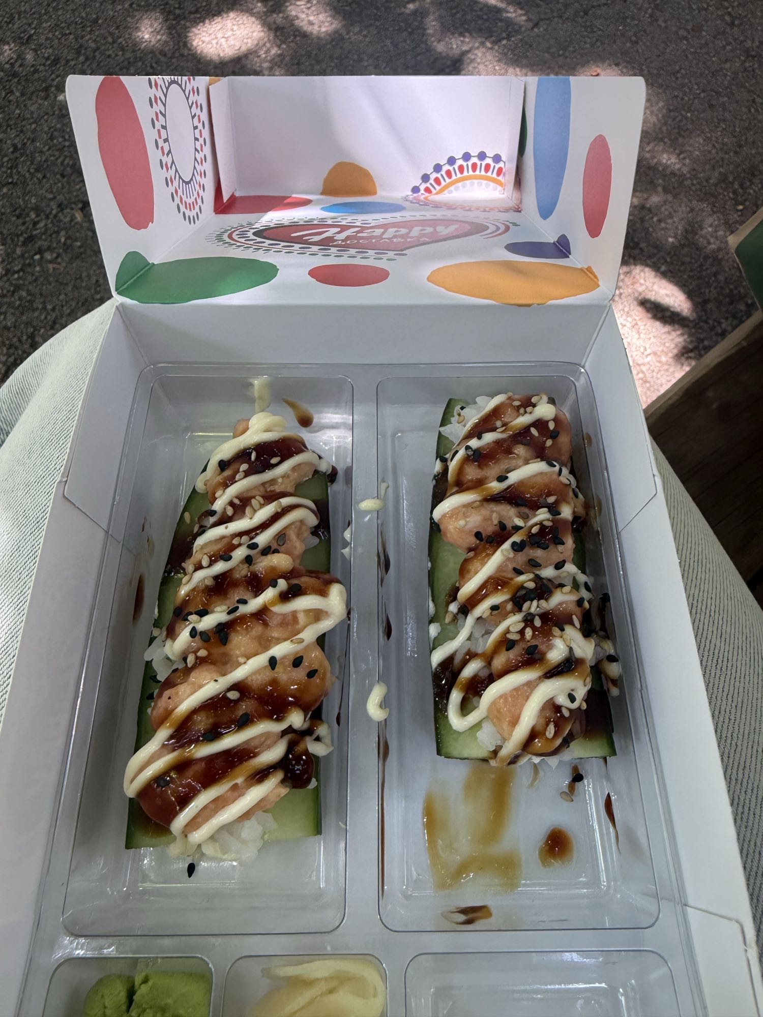 Salmon Cucumber Sushi