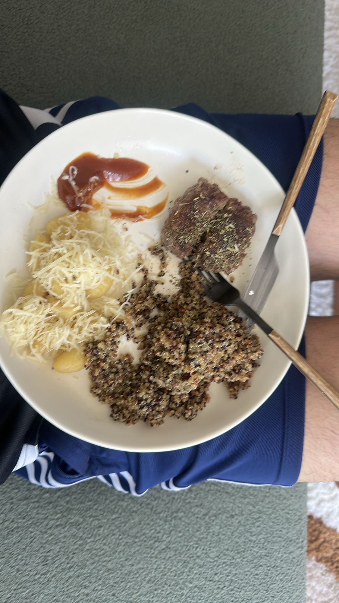 Steak quinoa gnocchis