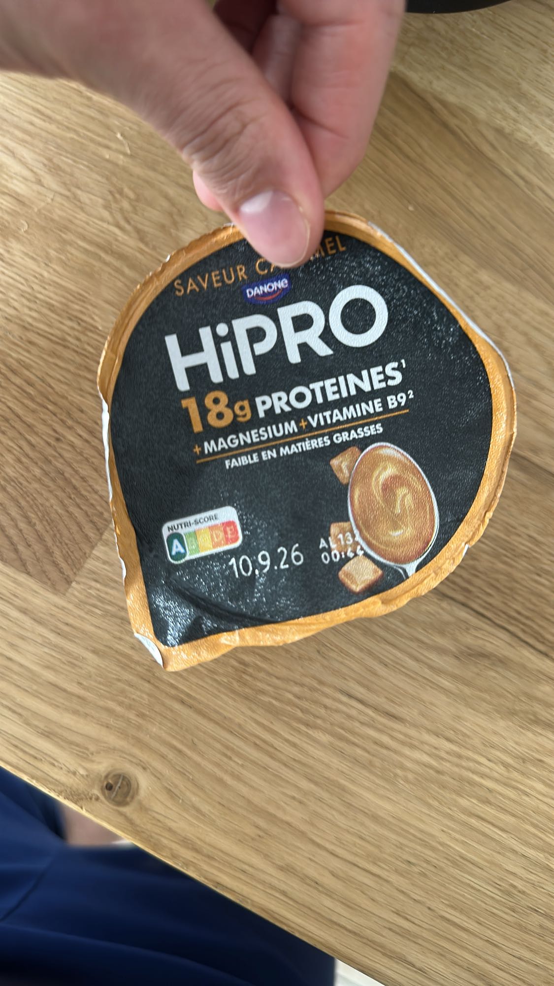 Yaourt caramel protéiné