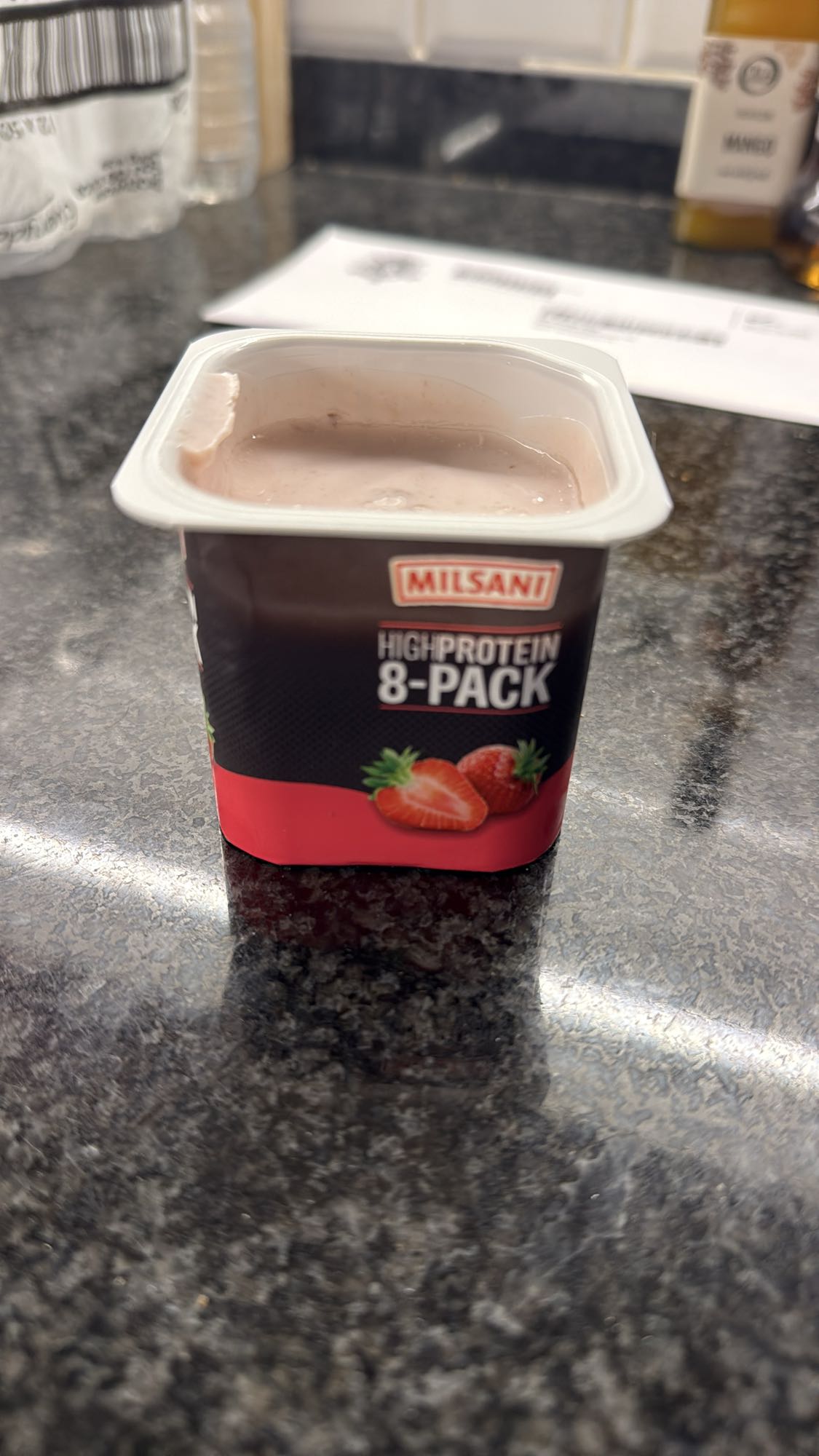 aardbei proteïneyoghurt