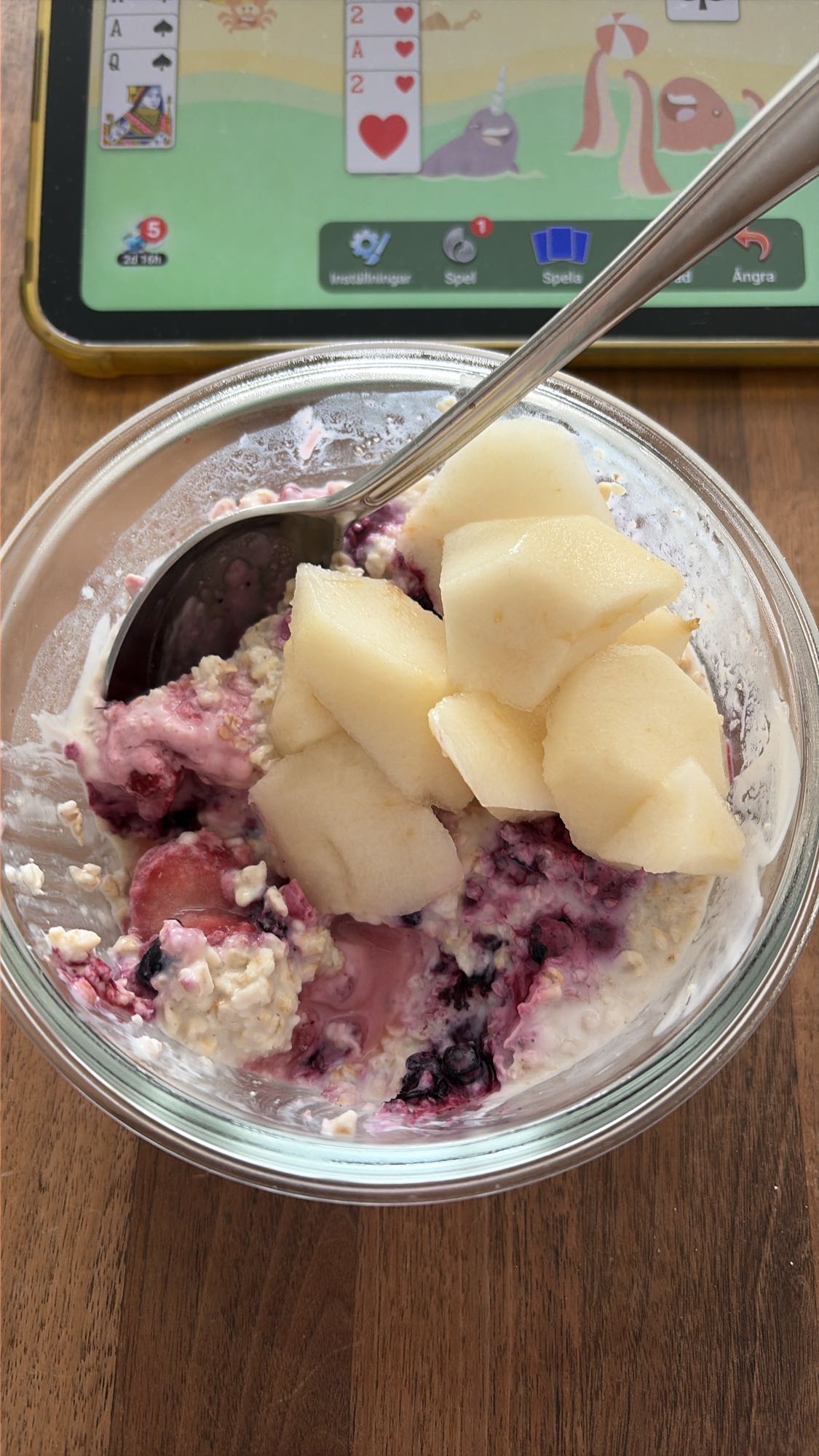 Overnight oats med päron