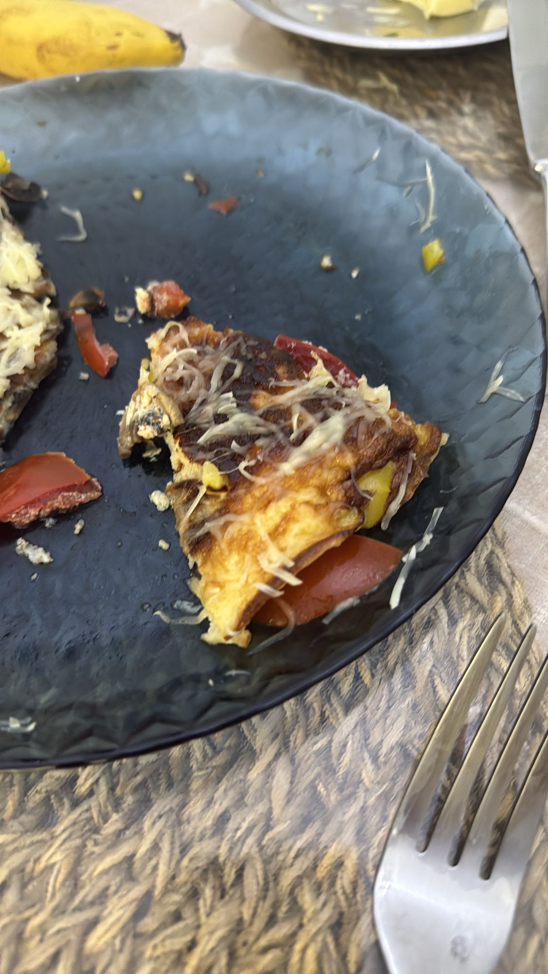 Омлет с овощами и сыром