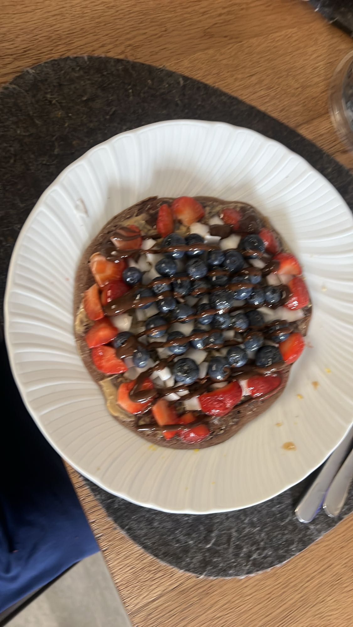 Toast dolce con frutta