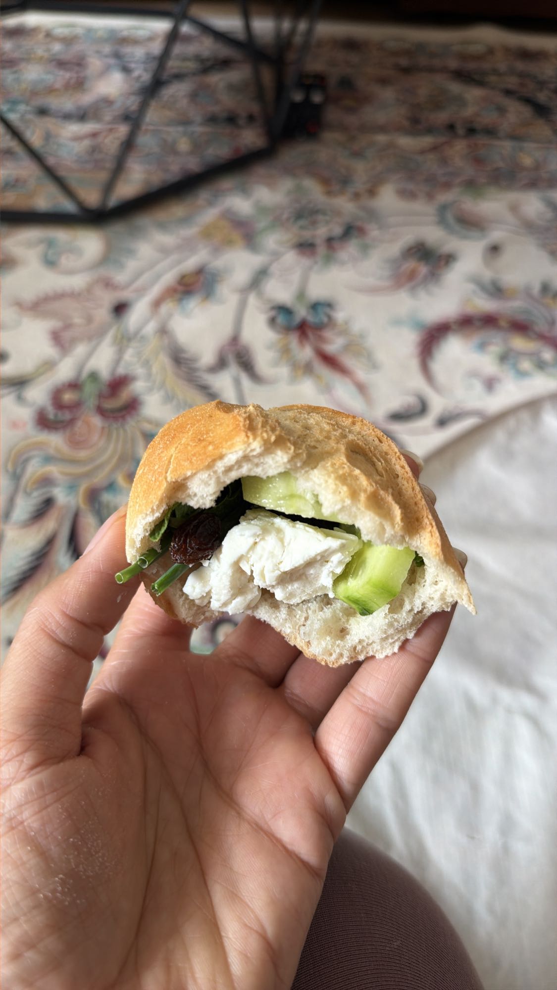 Brötchen mit Käse