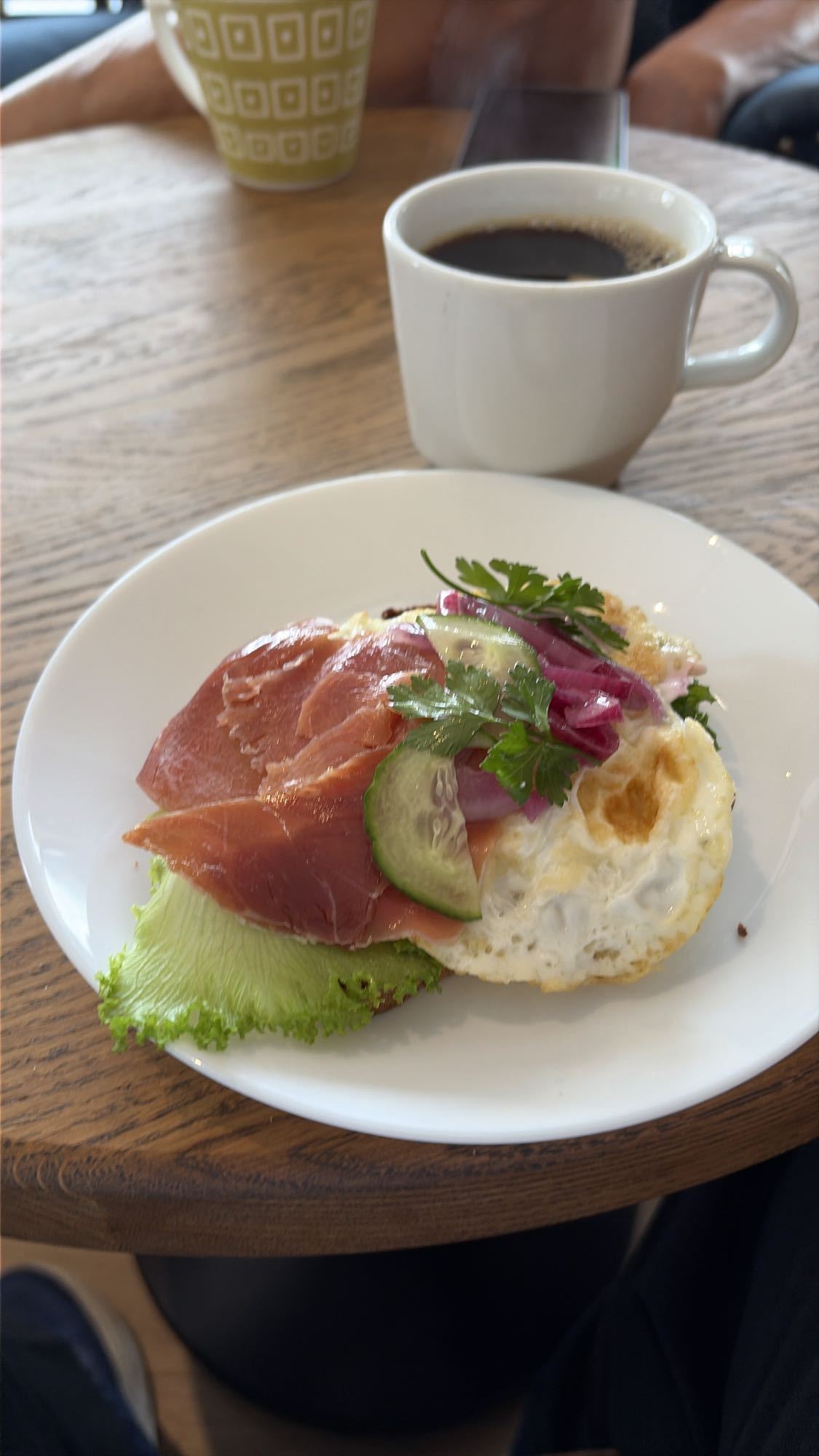 Smörgås med skinka och ägg