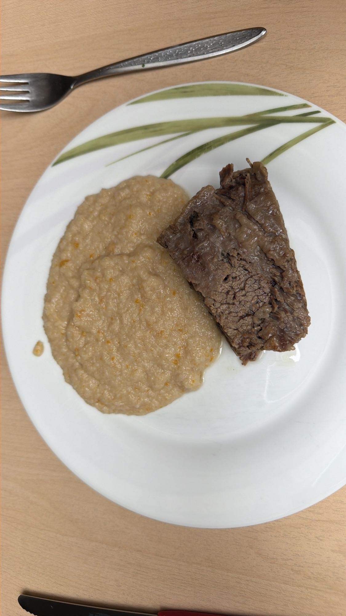 Rindfleisch mit Brei