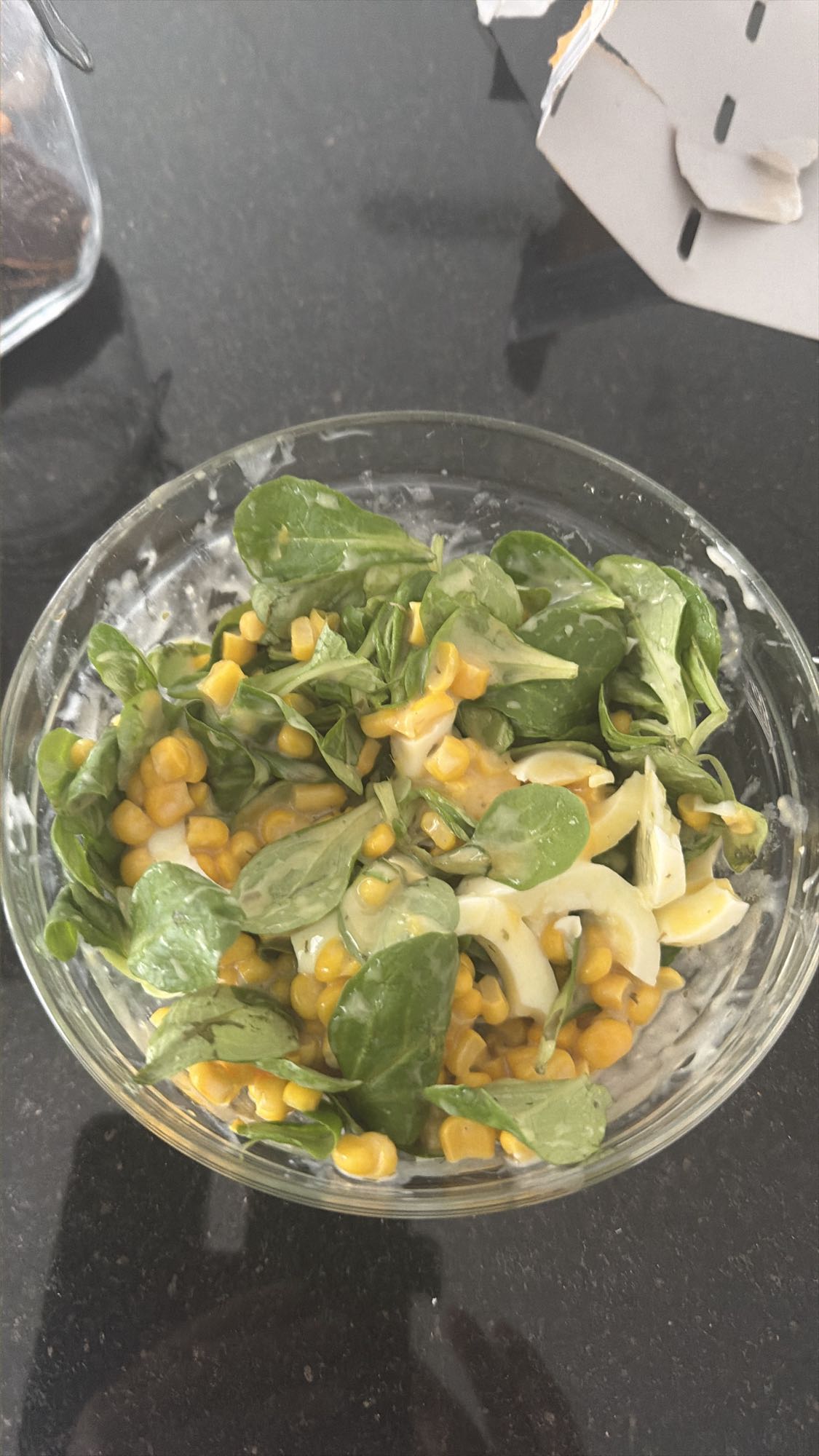 Maissalat mit Feldsalat