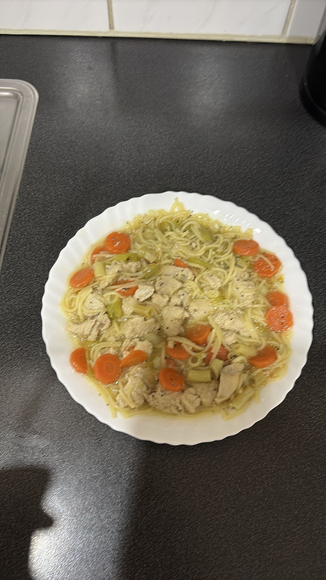 Kyllingnudelsuppe