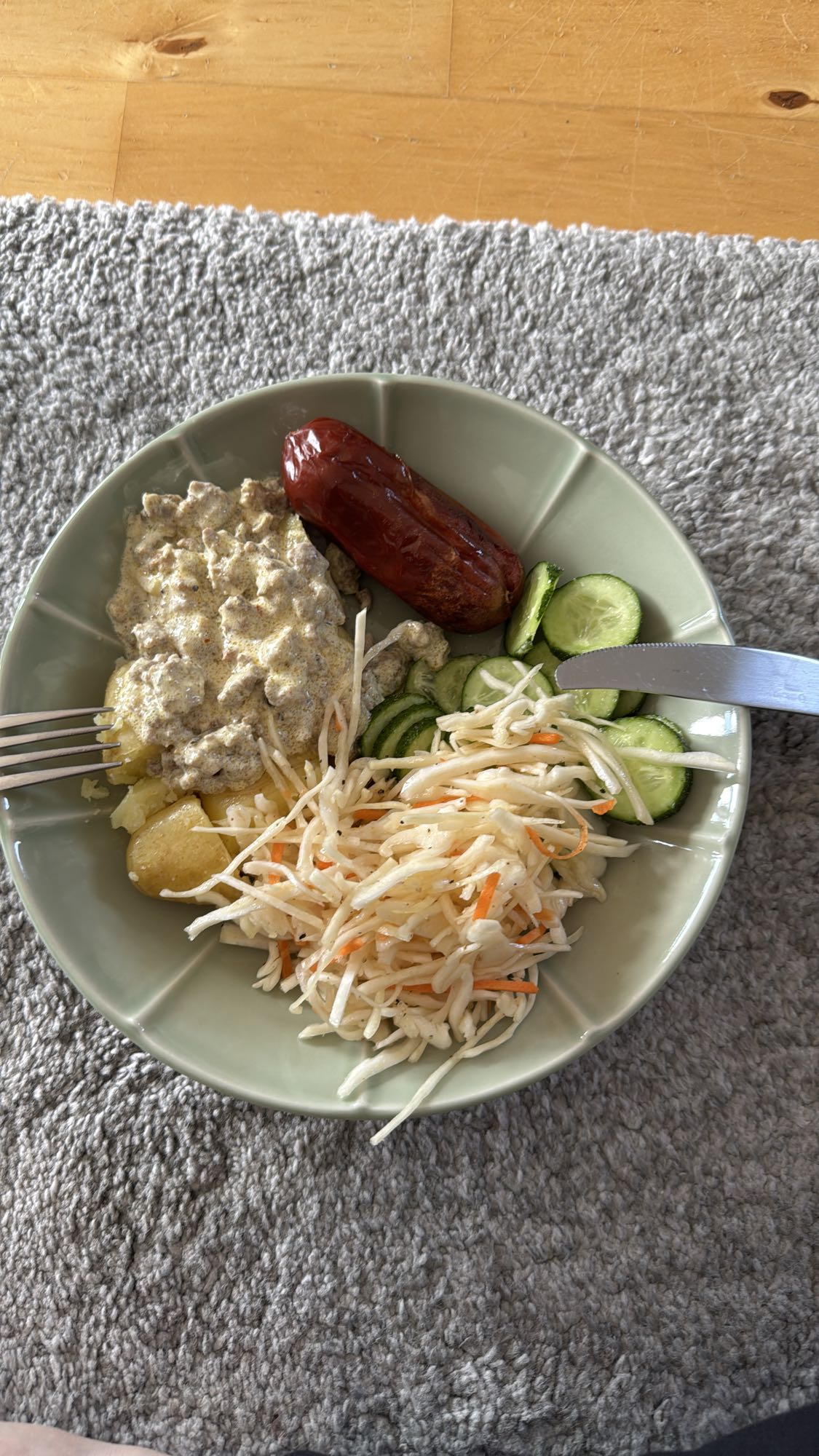 Sausage Potato Plate