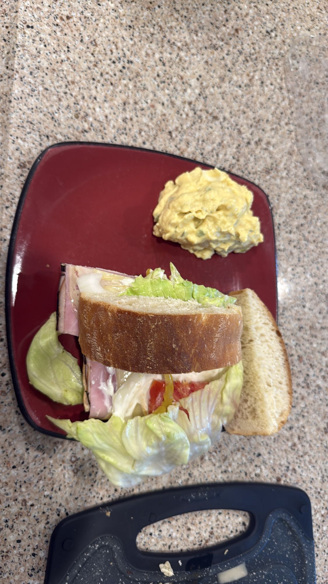 Ham Cheese Sandwich Plate