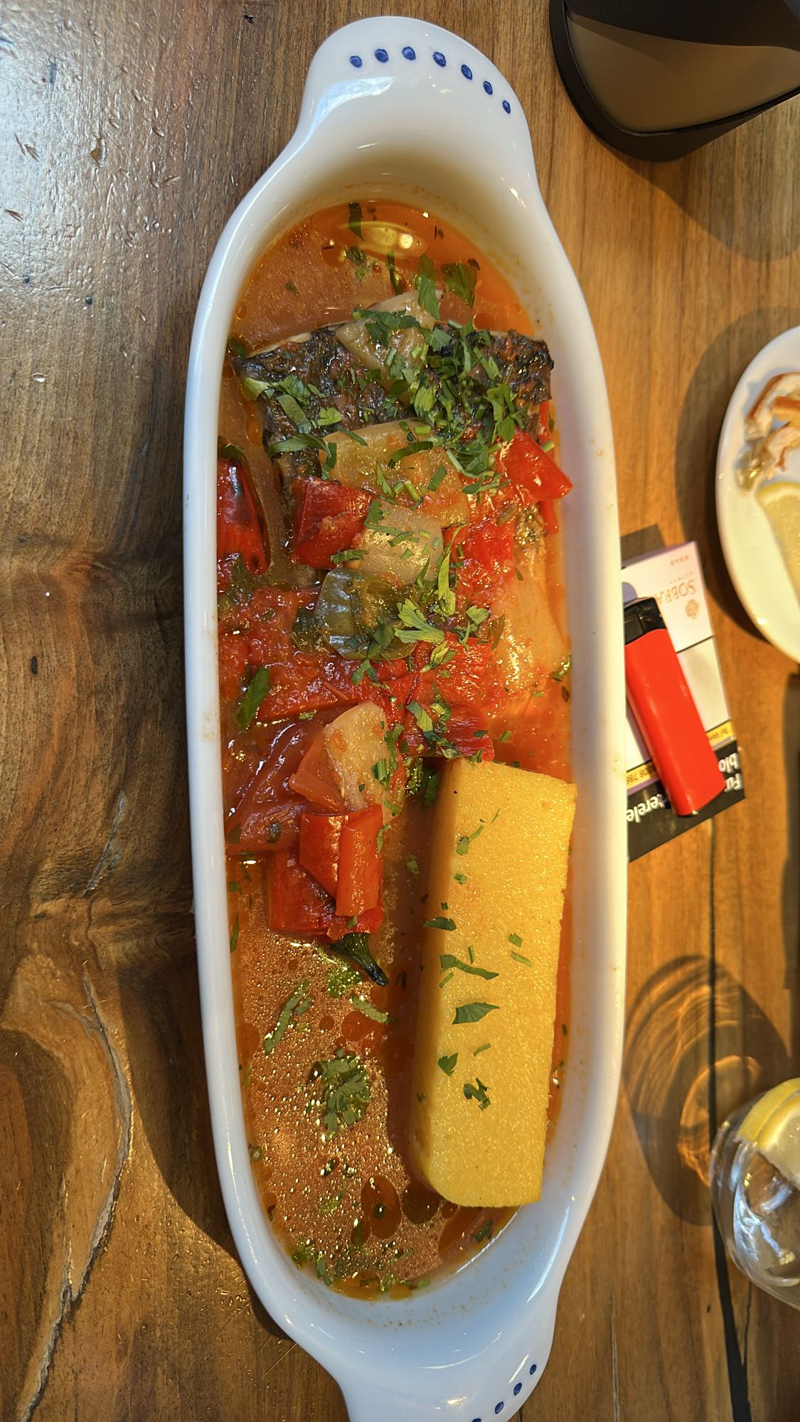 Fish Stew with Polenta