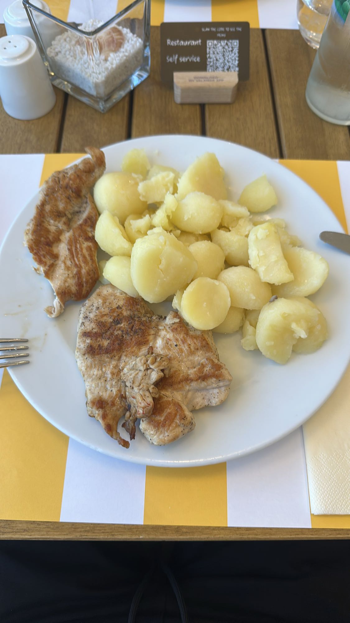 pollo con patatas