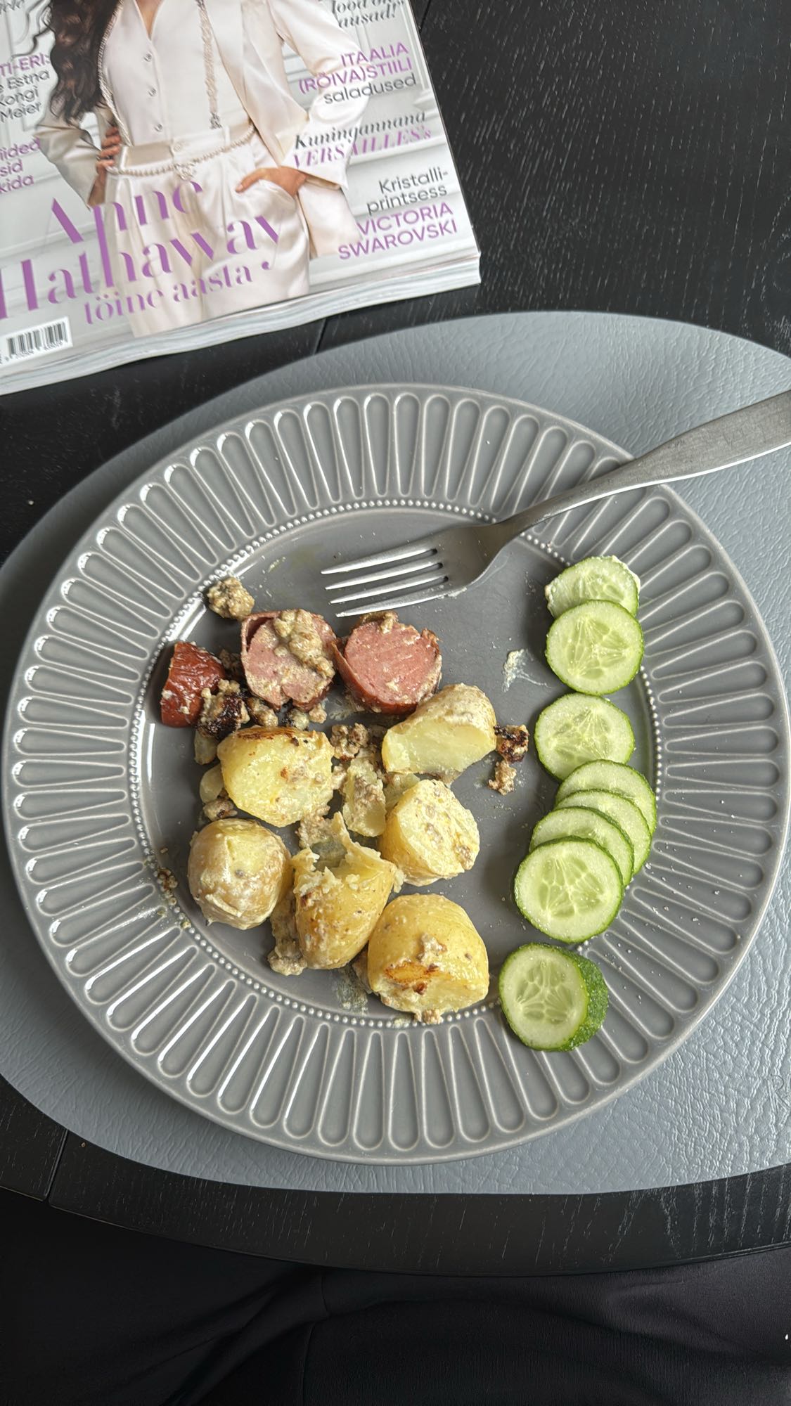 Sausage Potatoes Cucumber