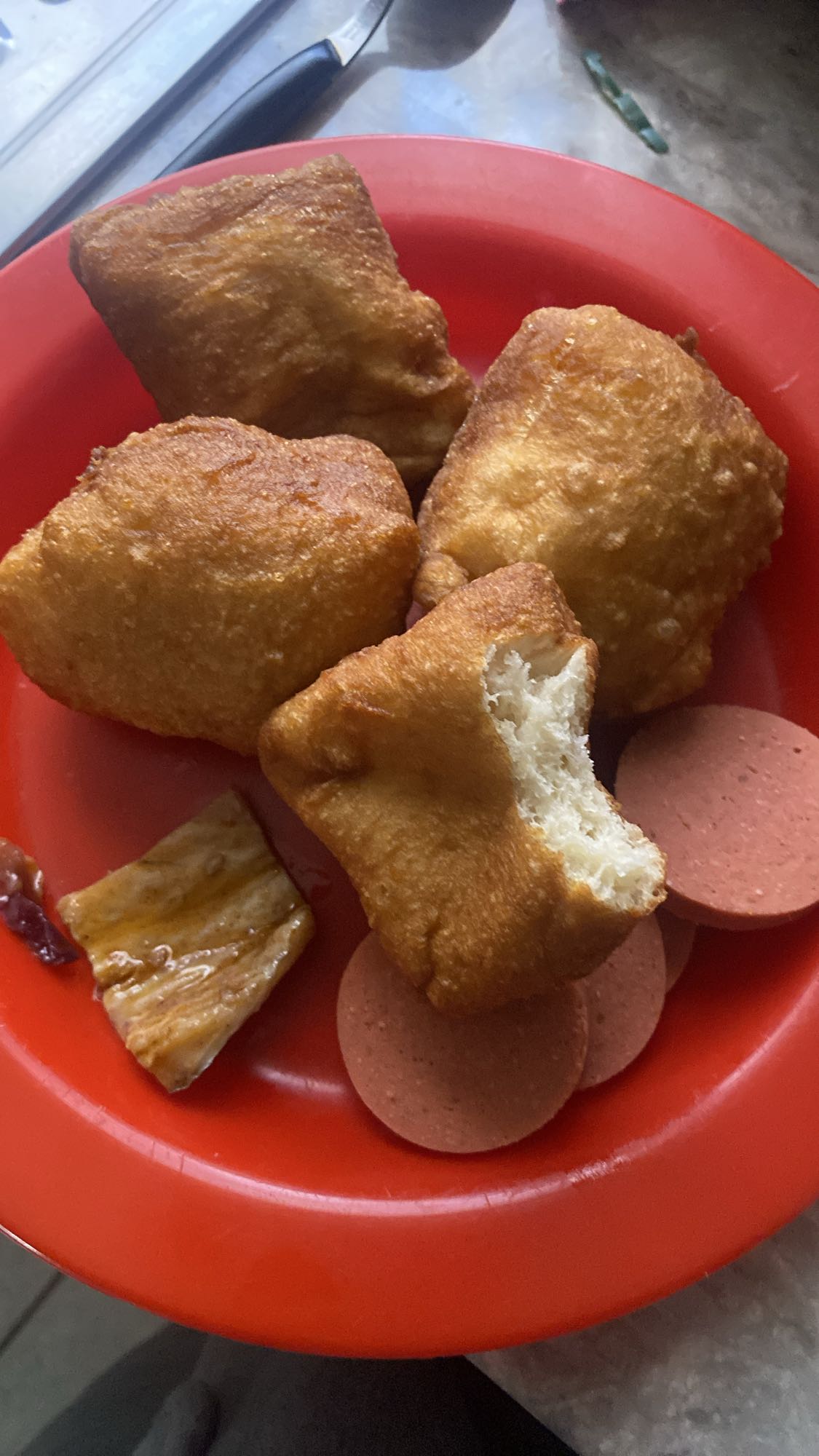 Fried Dough and Sausage